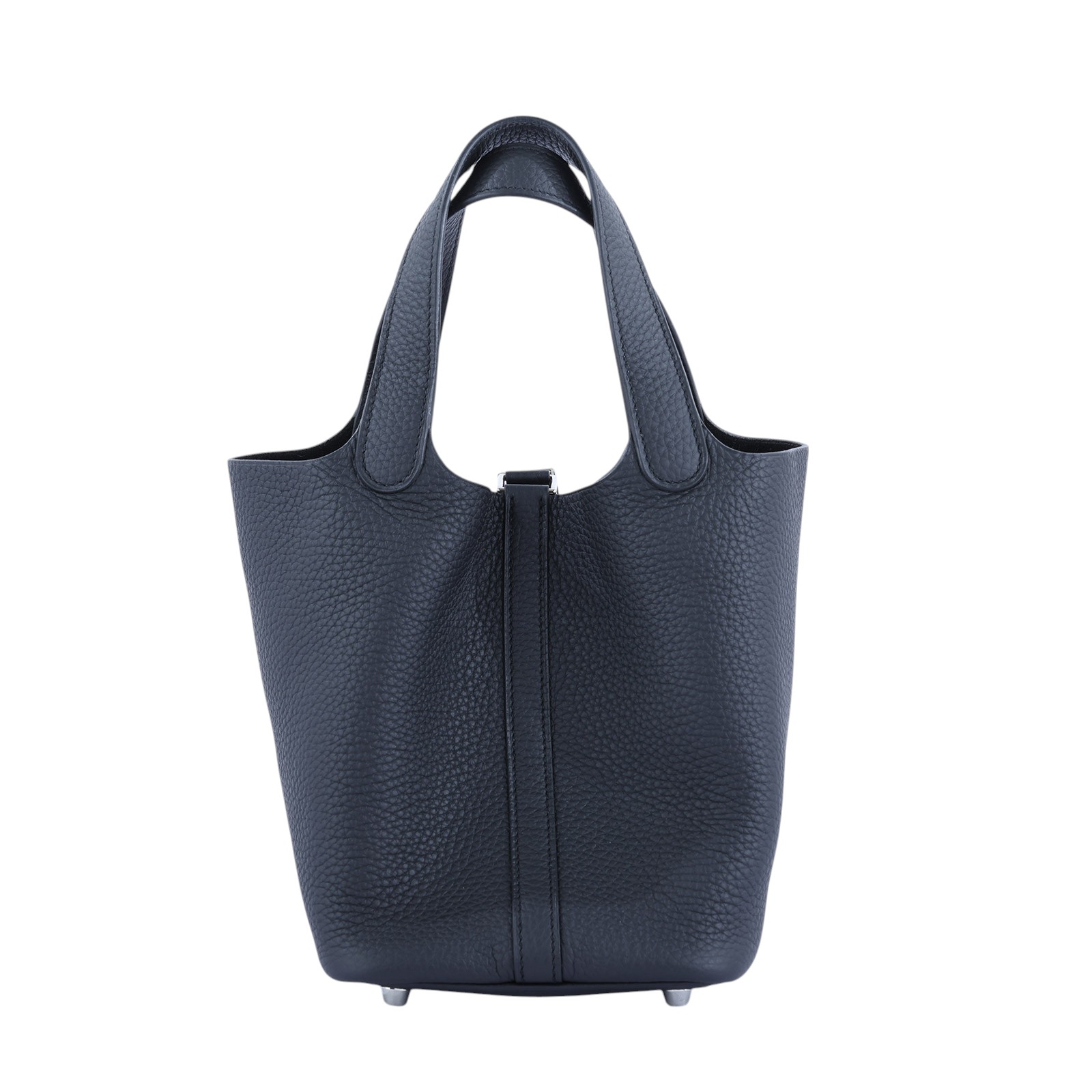 愛馬仕 Hermès Picotin Lock 18 菜籃子包 PT18 C刻 黑銀PICOTIN18 防塵袋/原廠盒子/鎖組/購買證明
