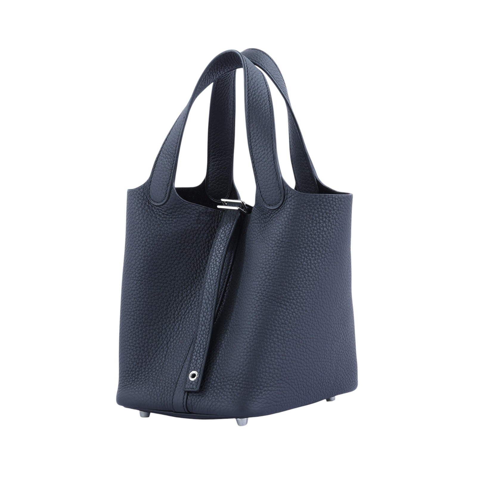 愛馬仕 Hermès Picotin Lock 18 菜籃子包 PT18 C刻 黑銀PICOTIN18 防塵袋/原廠盒子/鎖組/購買證明