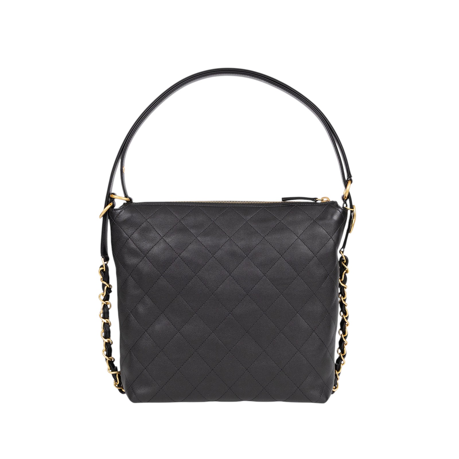 香奈兒 CHANEL 雙肩背包 大型 AS5523 晶片款 黑雙肩HOBO 防塵袋/原廠盒子