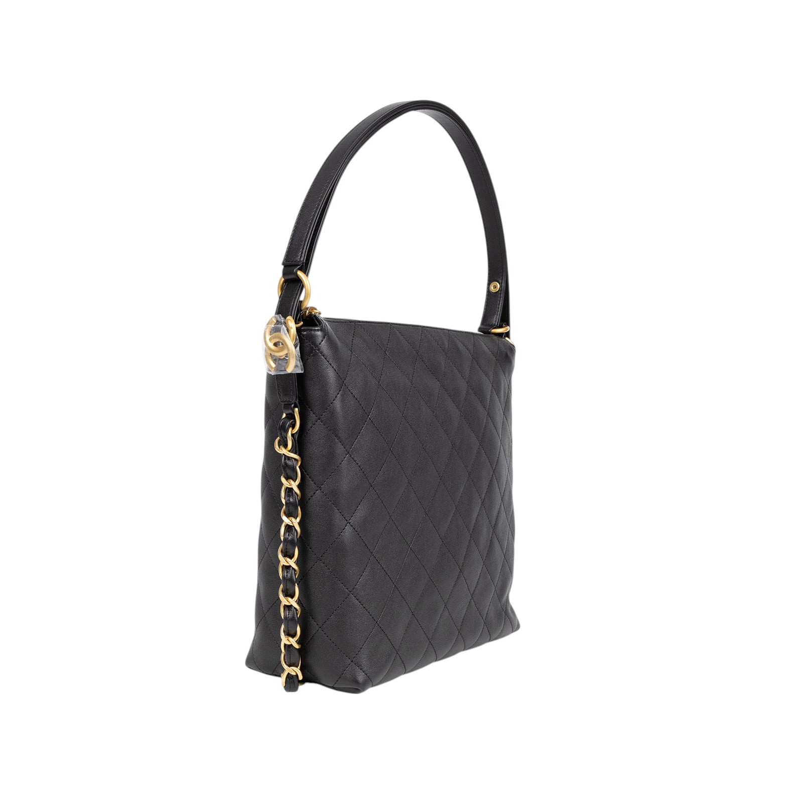 香奈兒 CHANEL 雙肩背包 大型 AS5523 晶片款 黑雙肩HOBO 防塵袋/原廠盒子