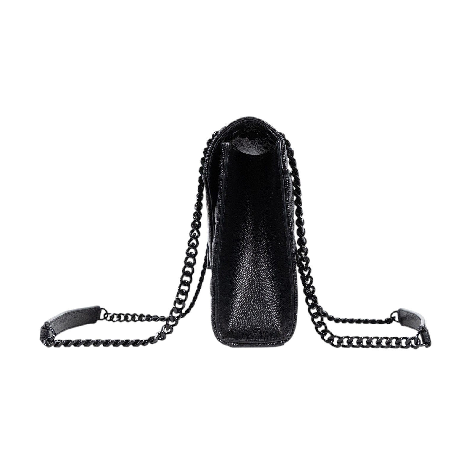 聖羅蘭 YSL SAINT LAURENT Envolpe 信封袋 肩背包 中型 487206BOW98 黑LOGO ENVELOPE包包 防塵袋