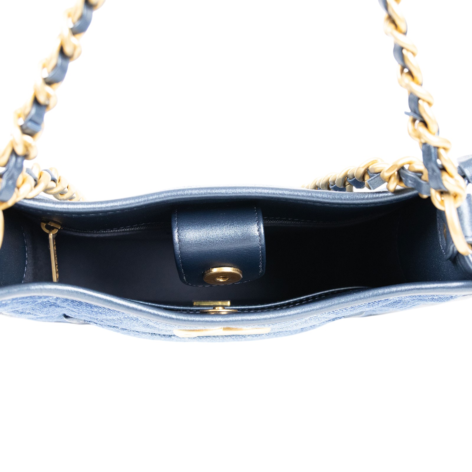 香奈兒 CHANEL 流浪包 Hobo Bag CC LOGO 斜背包 AS4532 晶片款 牛仔Hobo二用斜背包 防塵袋/保證卡