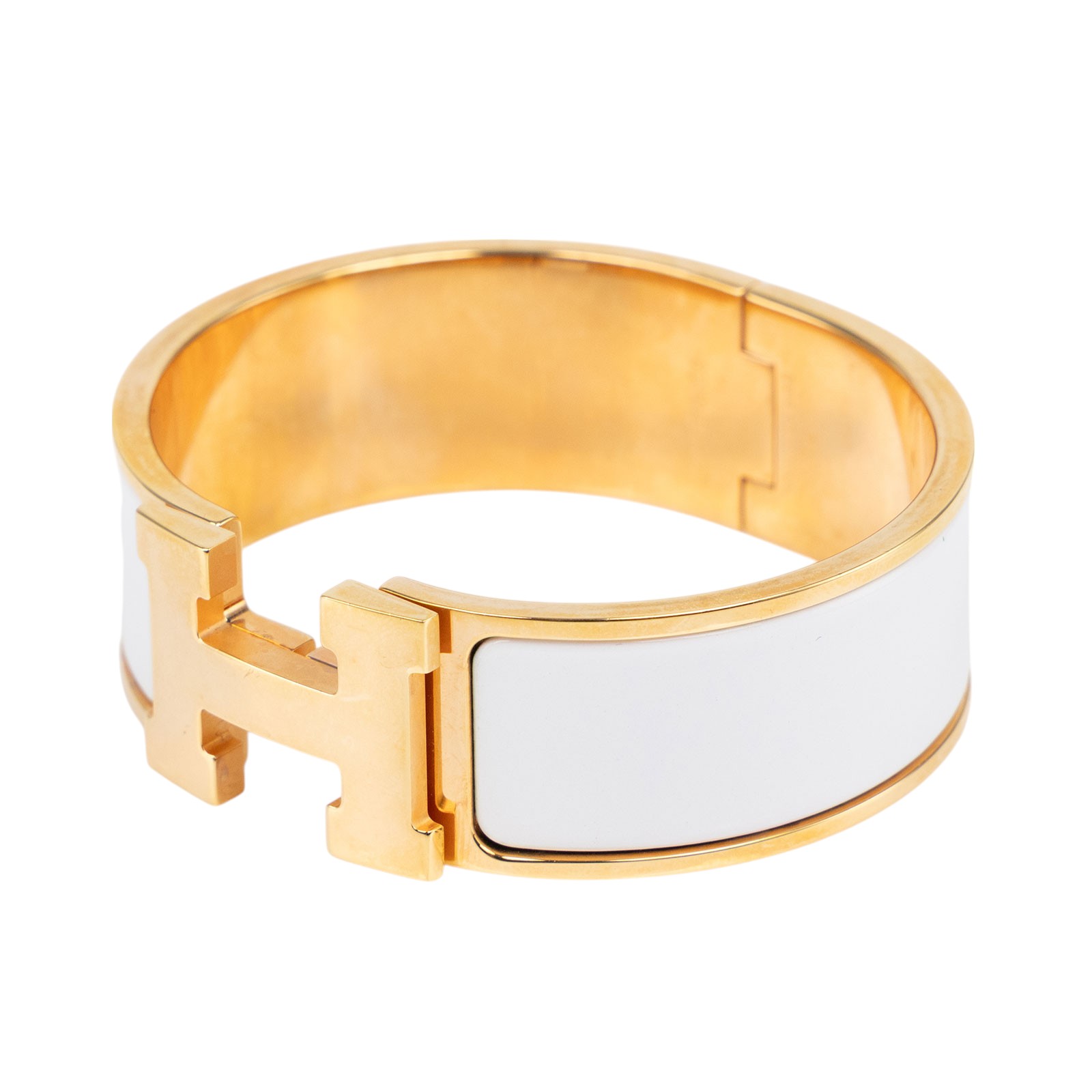 愛馬仕 Hermès Clic H PM 寬版 手環 CLICHBWPM  白玫金CLIC H手環 PM 寬 無附屬品