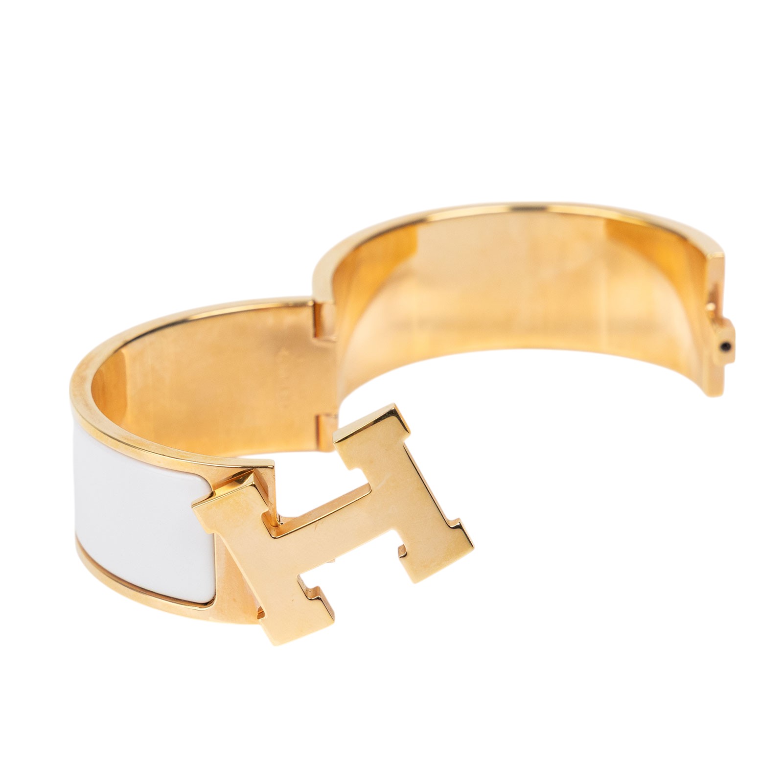 愛馬仕 Hermès Clic H PM 寬版 手環 CLICHBWPM  白玫金CLIC H手環 PM 寬 無附屬品