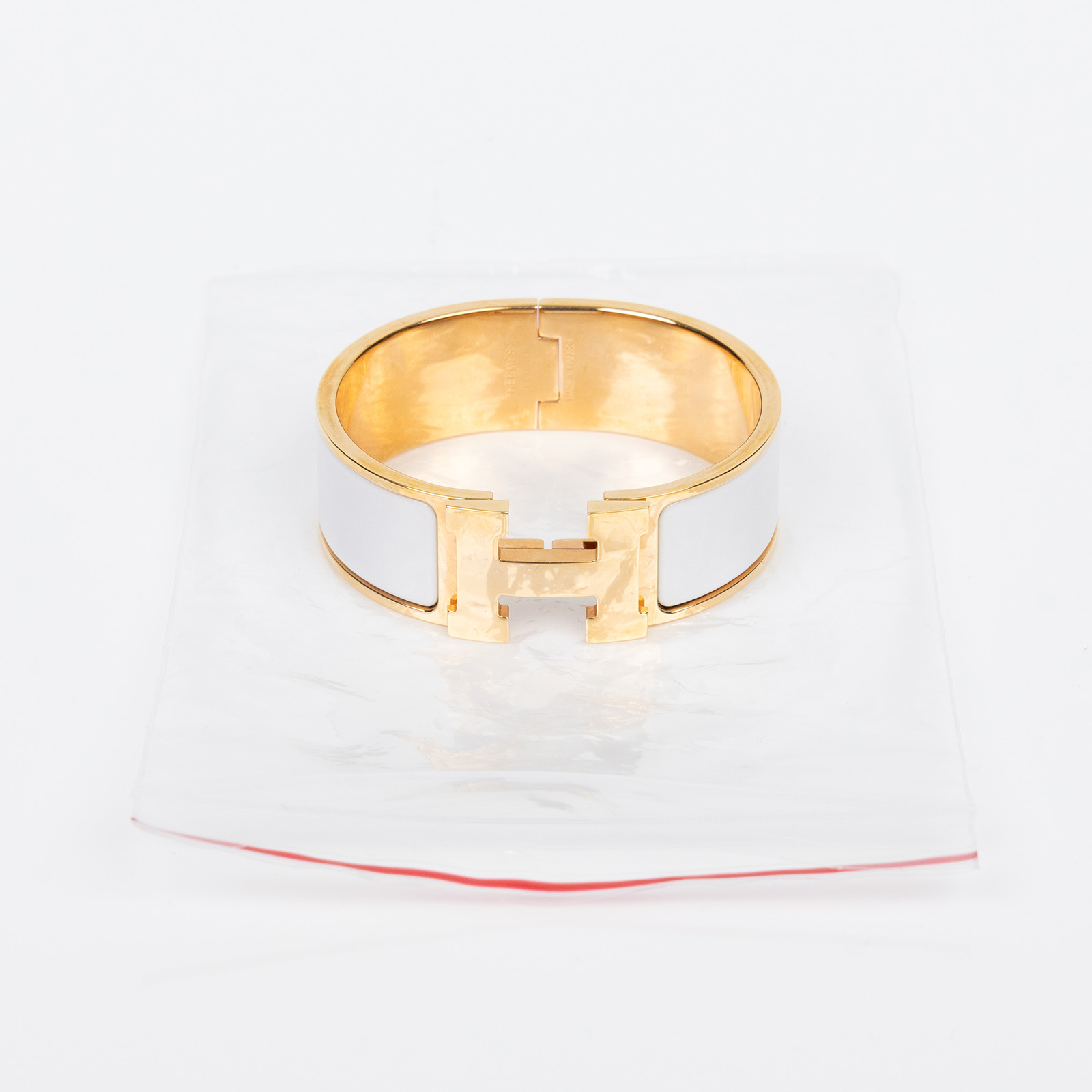 愛馬仕 Hermès Clic H PM 寬版 手環 CLICHBWPM  白玫金CLIC H手環 PM 寬 無附屬品