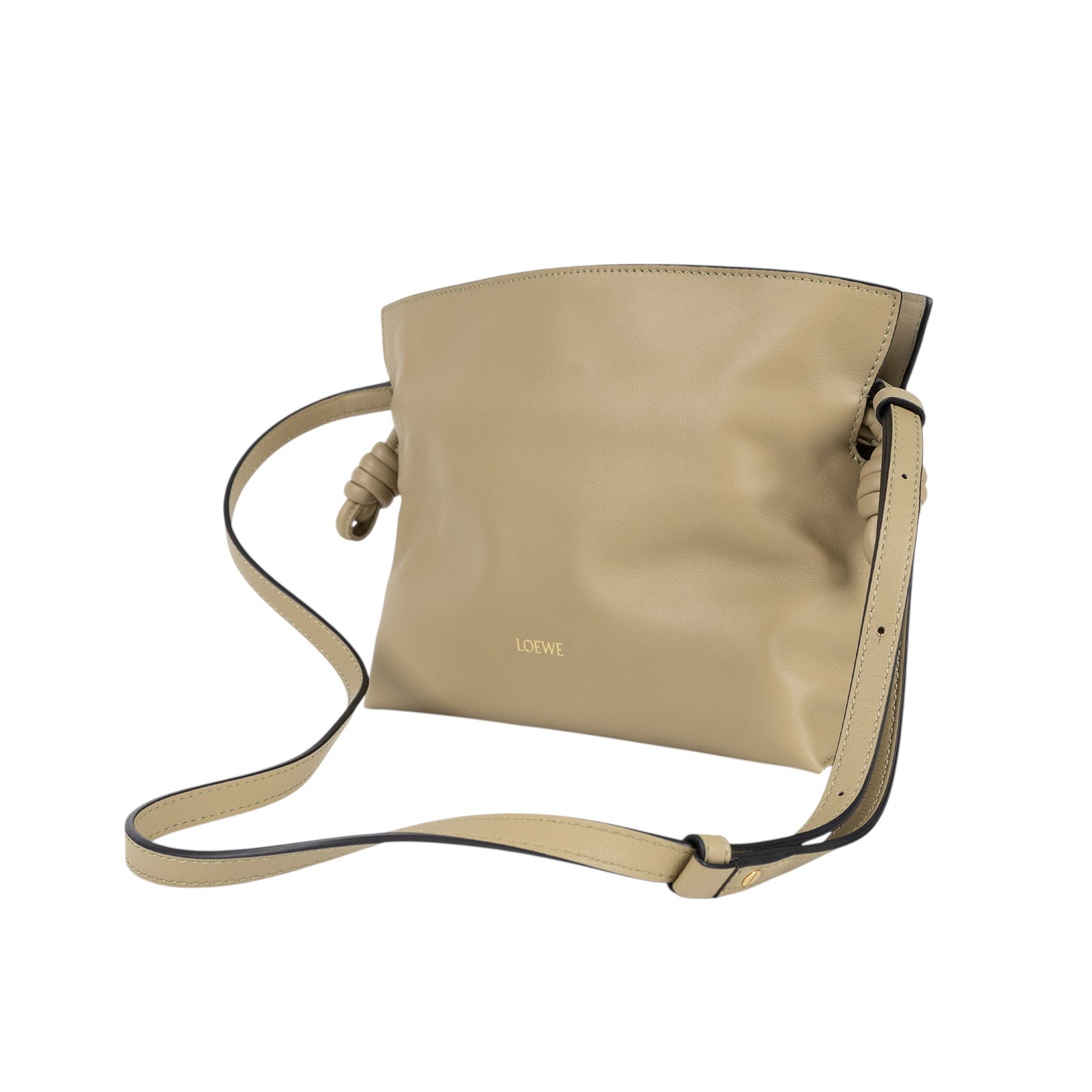羅意威 LOEWE Mini Flamenco clutch 小牛皮 迷你 肩背包 A411FC2X73 奶茶FLAMENCO MINI 防塵袋