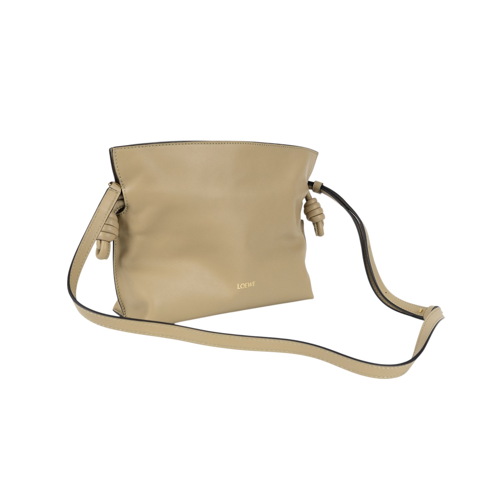 羅意威 LOEWE Mini Flamenco clutch 小牛皮 迷你 肩背包 A411FC2X73 奶茶FLAMENCO MINI 防塵袋