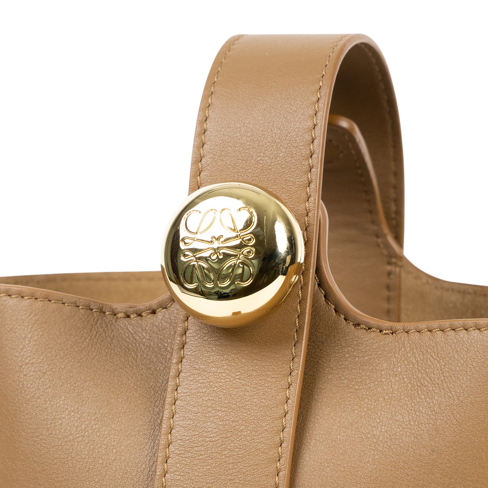 羅意威 LOEWE Mini Pebble Bucket bag 肩背 手提水桶包 AANBBBMX01 焦糖MINI PEBBLE 防塵袋/背帶