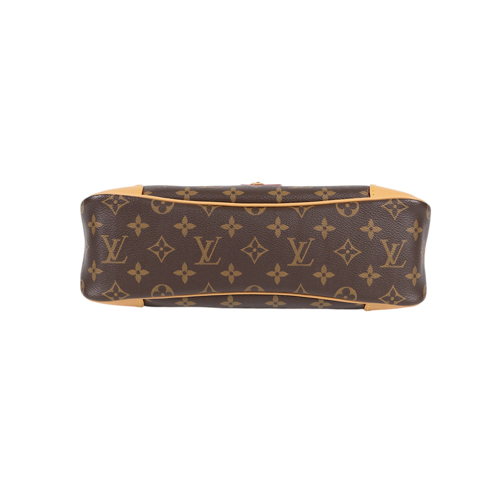 路易威登 LOUIS VUITTON Odéon MM 天然色 經典原花 皮革 拉鍊 肩背 斜背包 M45355 晶片款  防塵袋/原廠盒子/購買證明影本