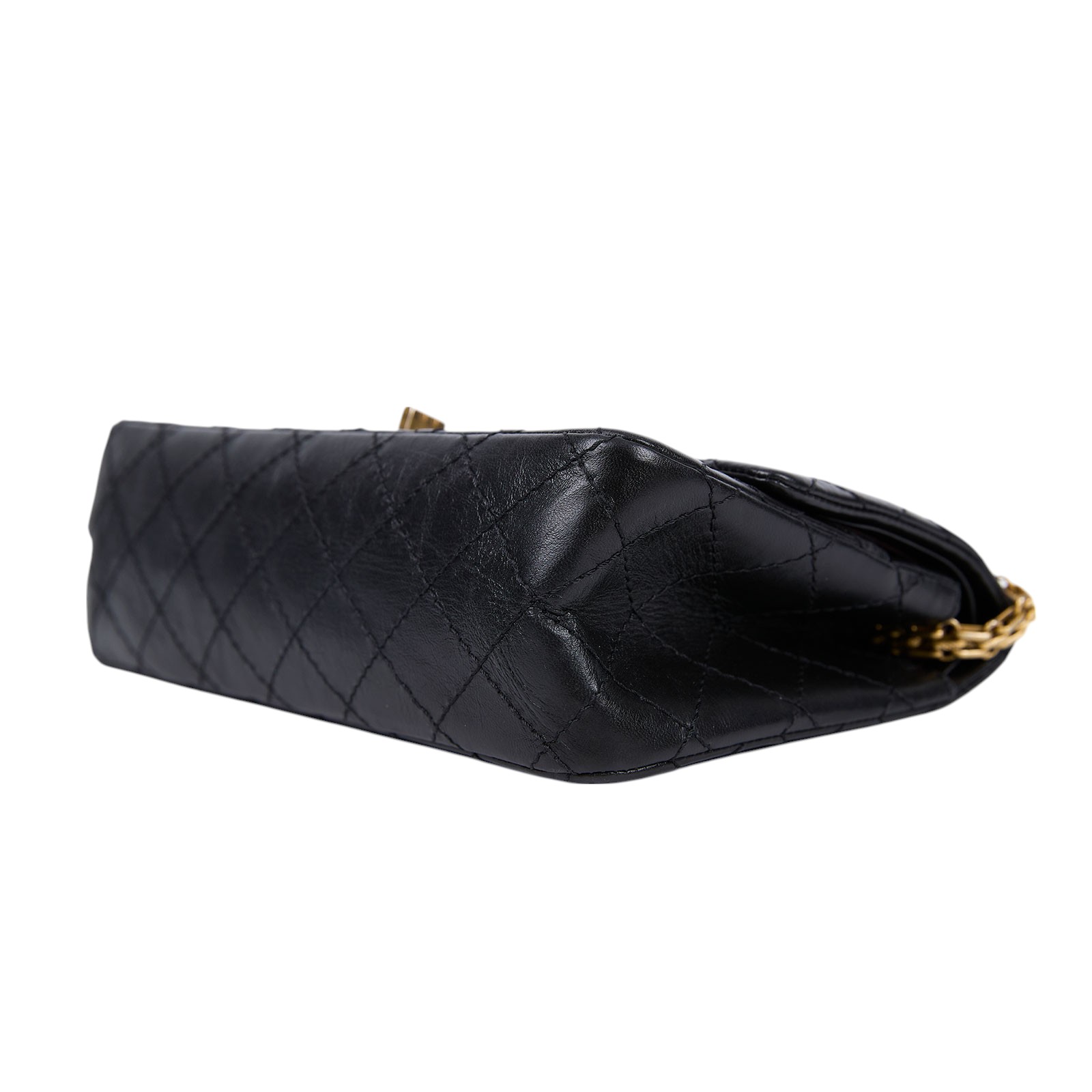 香奈兒 CHANEL 2.55 口蓋包 中型 A37586 黑金2.55 24CM 防塵袋/原廠盒子/保證卡