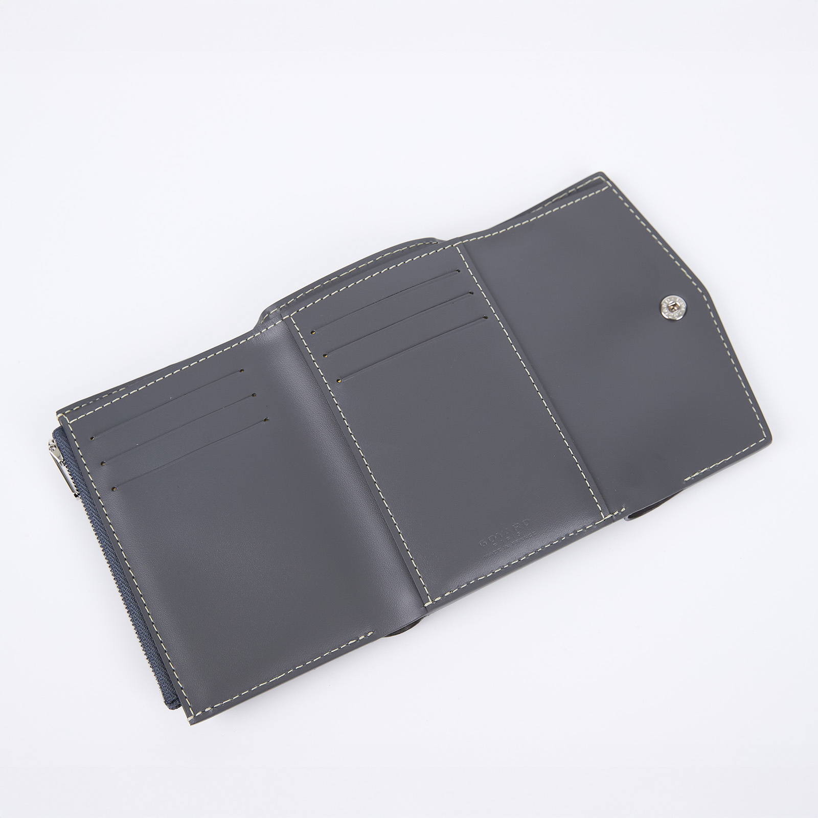 高雅德 GOYARD Saint Gabriel 錢包 三折 短夾 STGABRPMLTY Saint GabrielN灰三折短夾 原廠盒子