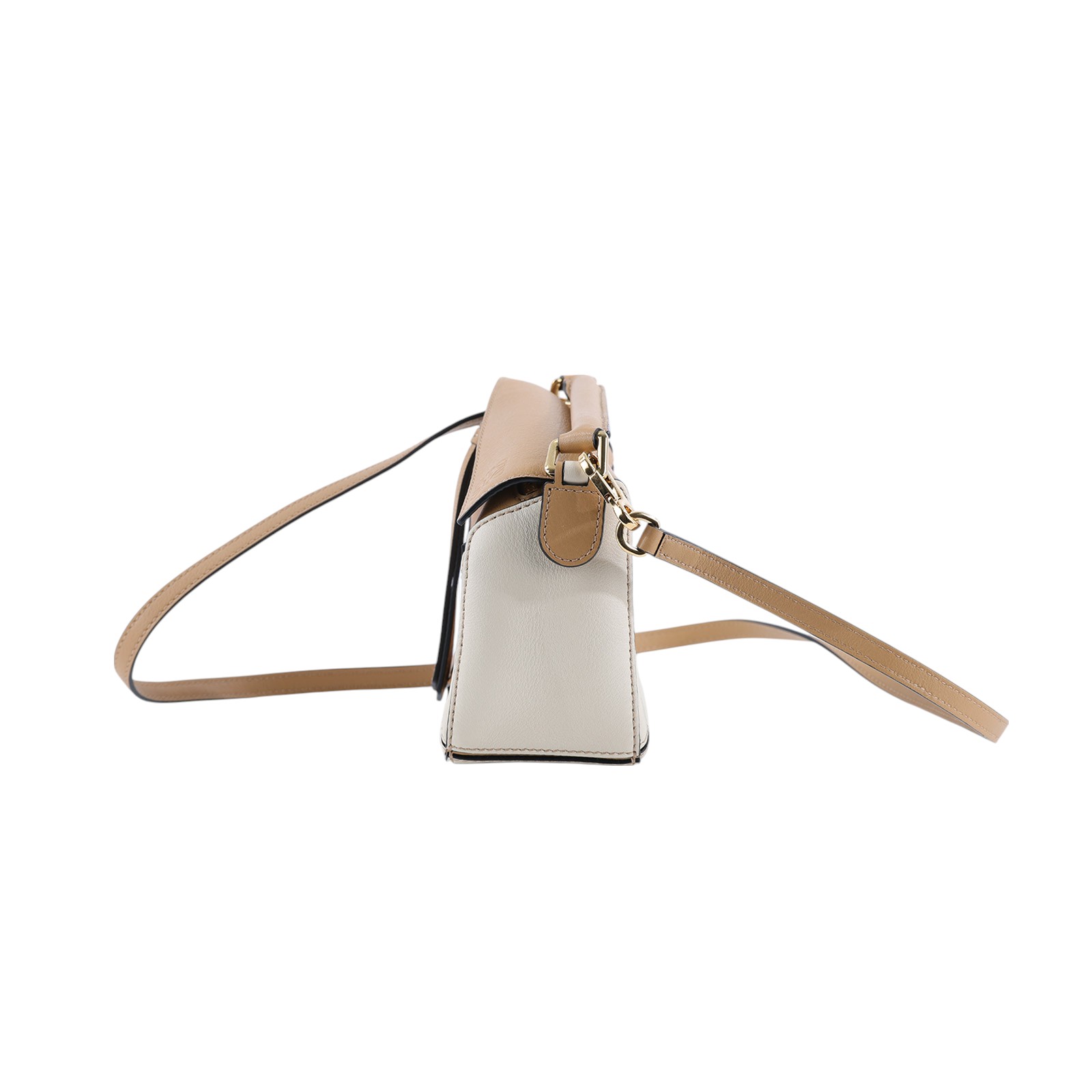 羅意威 LOEWE Puzzle mini 手提 肩背包 A510U95X34 咖/奶茶拚色 PUZZLE MINI 防塵袋