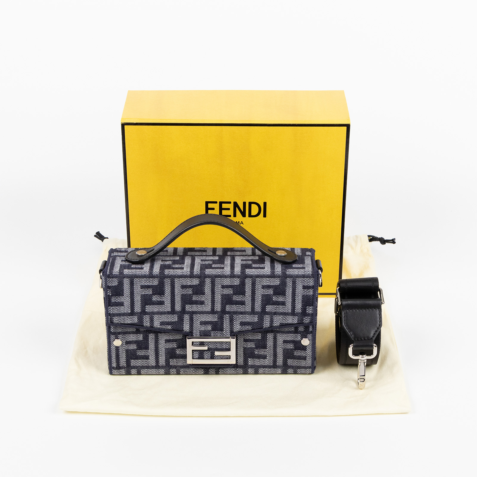 芬迪 FENDI Baguette Soft Trunk 肩背 手提包 7VA565AG0MF  原廠盒子/防塵袋