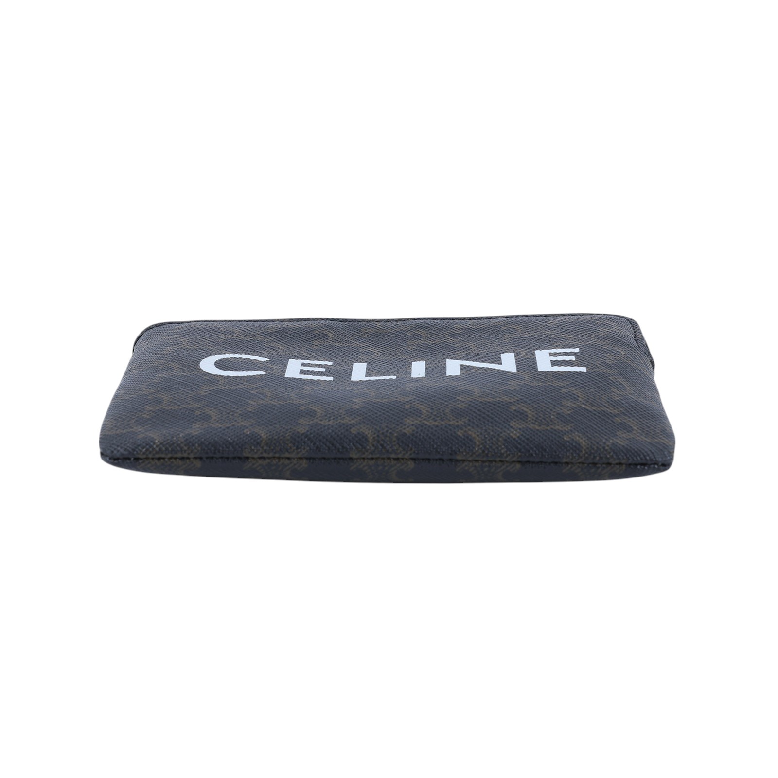 思琳 CELINE 印花標誌印花 零錢包 10C662CA2 原花TRIOMPHE拉鍊零錢包 原廠盒子/保證卡/購買證明