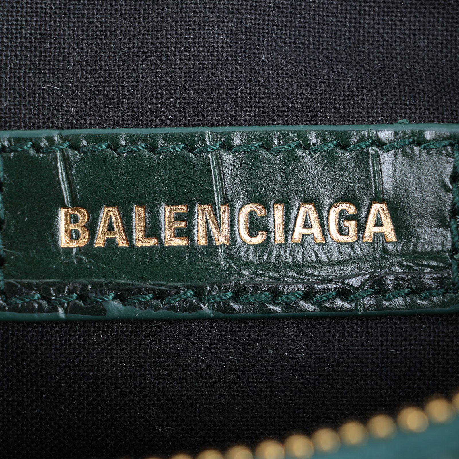 巴黎世家 BALENCIAGA Le cagole XS 半月 可頌包 67130923EBM 綠鱷魚LE CAGOLE XS 防塵袋