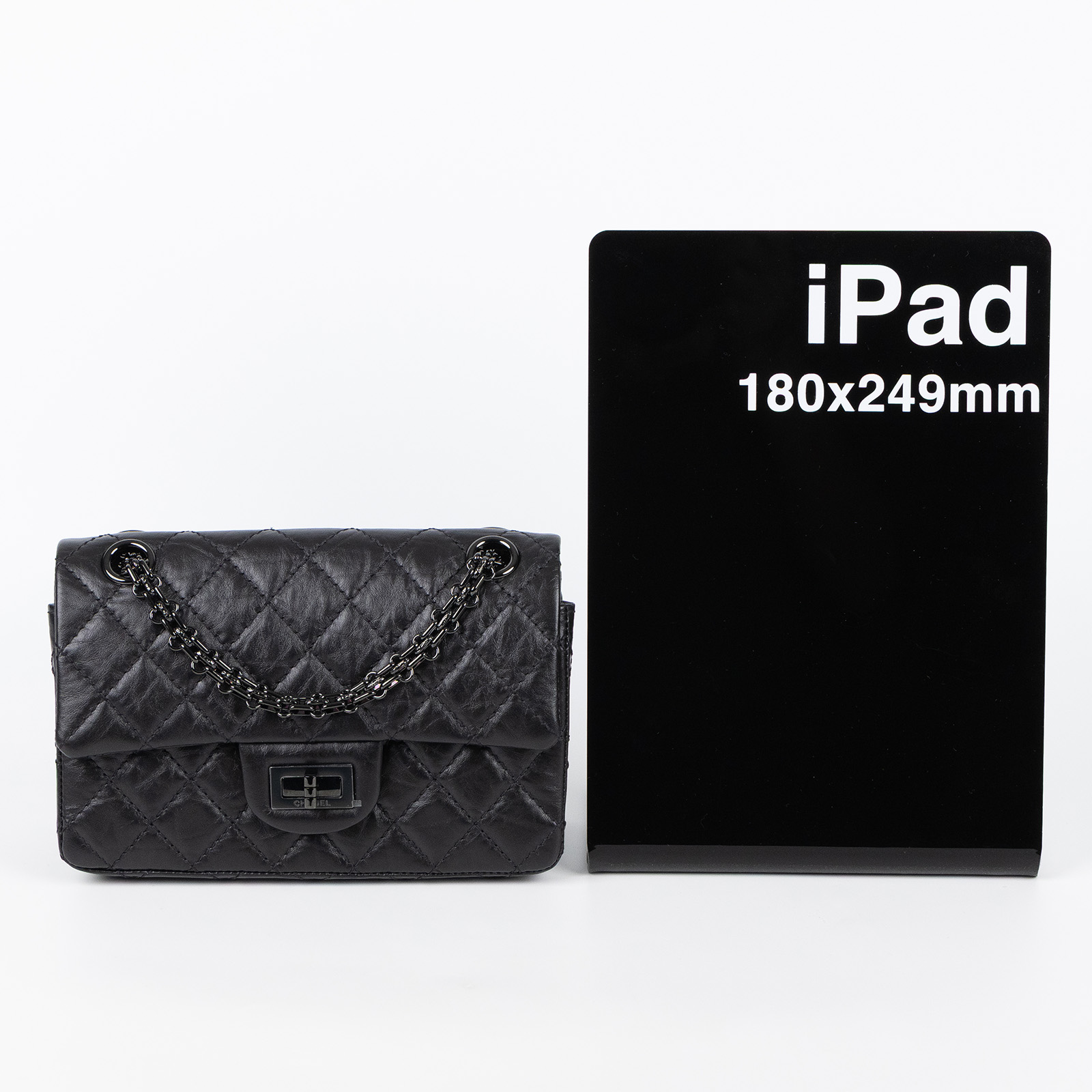香奈兒 CHANEL 2.55 迷你 口蓋包 AS0874 晶片款 SO BLACK 2.55 MINI 防塵袋/原廠盒子