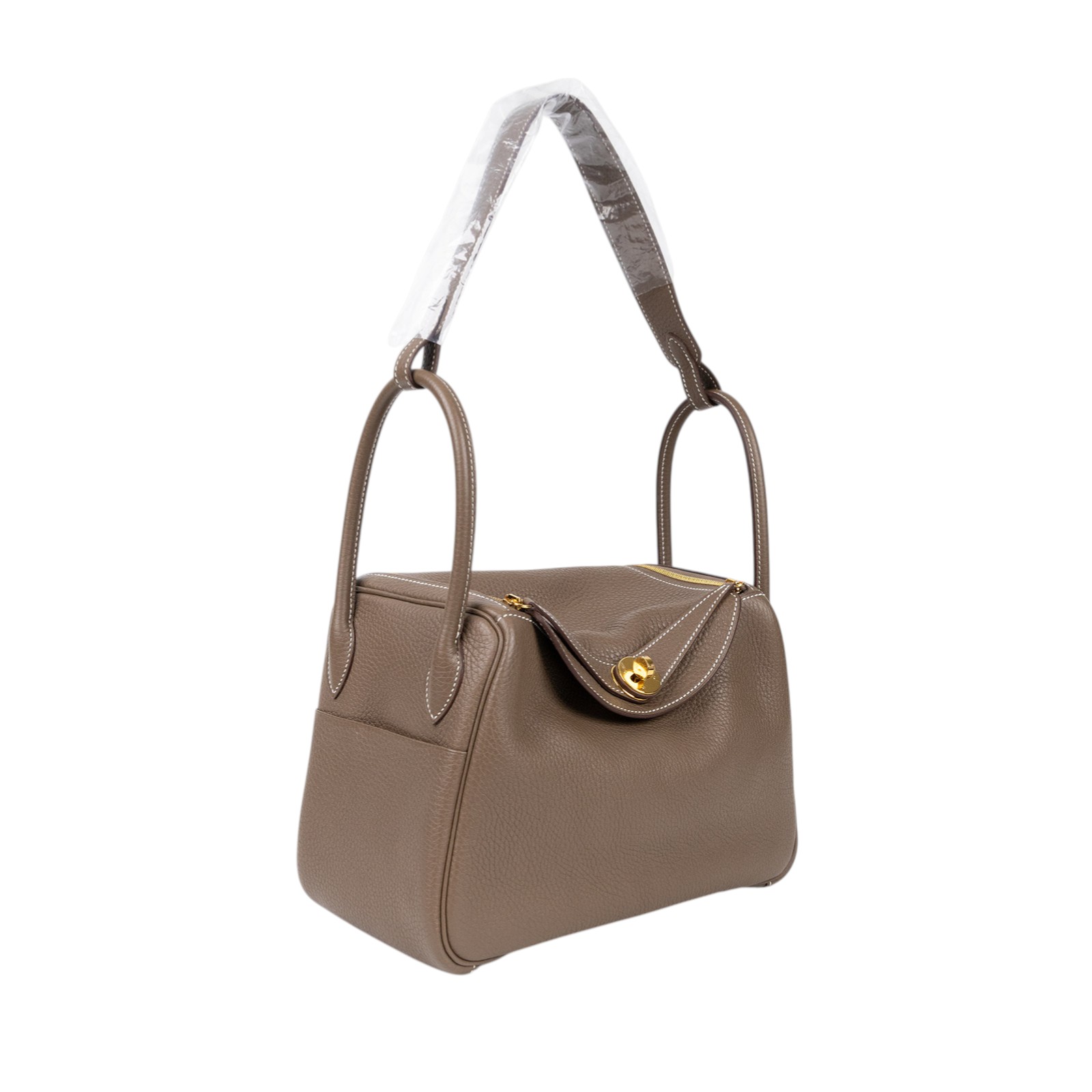 愛馬仕 Hermès Lindy 琳迪包 26 H073428CC18 A CT006DX A刻 LINDY26大象灰 防塵袋/原廠盒子/雨衣/購買證明