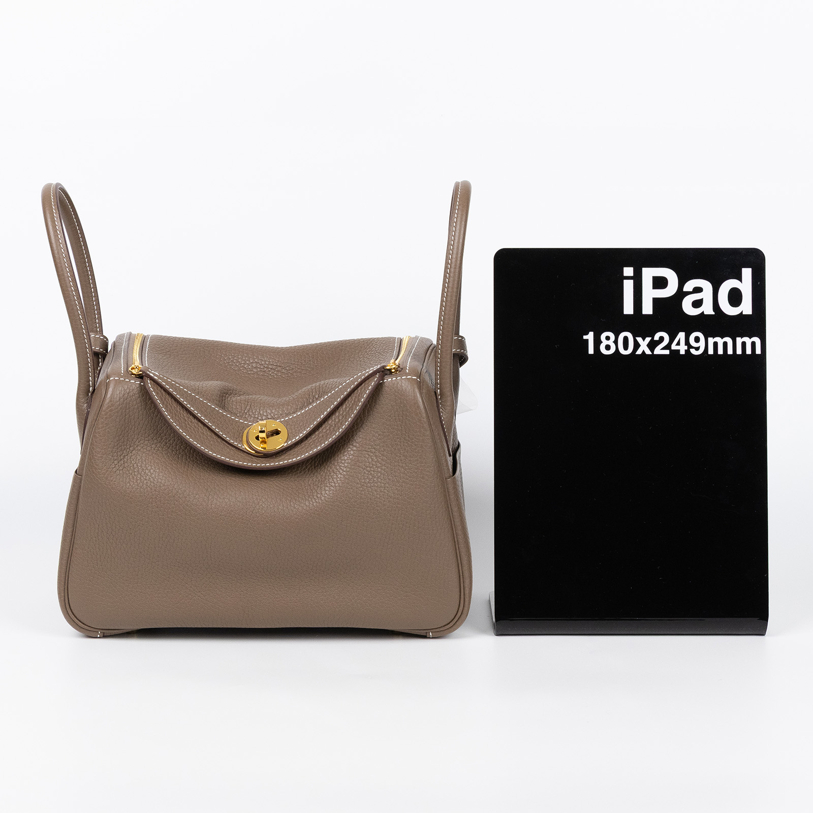 愛馬仕 Hermès Lindy 琳迪包 26 H073428CC18 A CT006DX A刻 LINDY26大象灰 防塵袋/原廠盒子/雨衣/購買證明