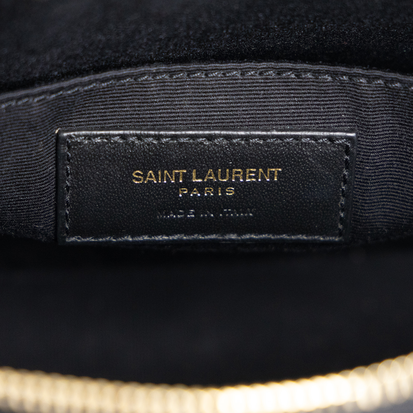 聖羅蘭 YSL SAINT LAURENT Monogram V字紋 流蘇 斜背包 520534DV707 黑流蘇相機包 防塵袋/保證卡