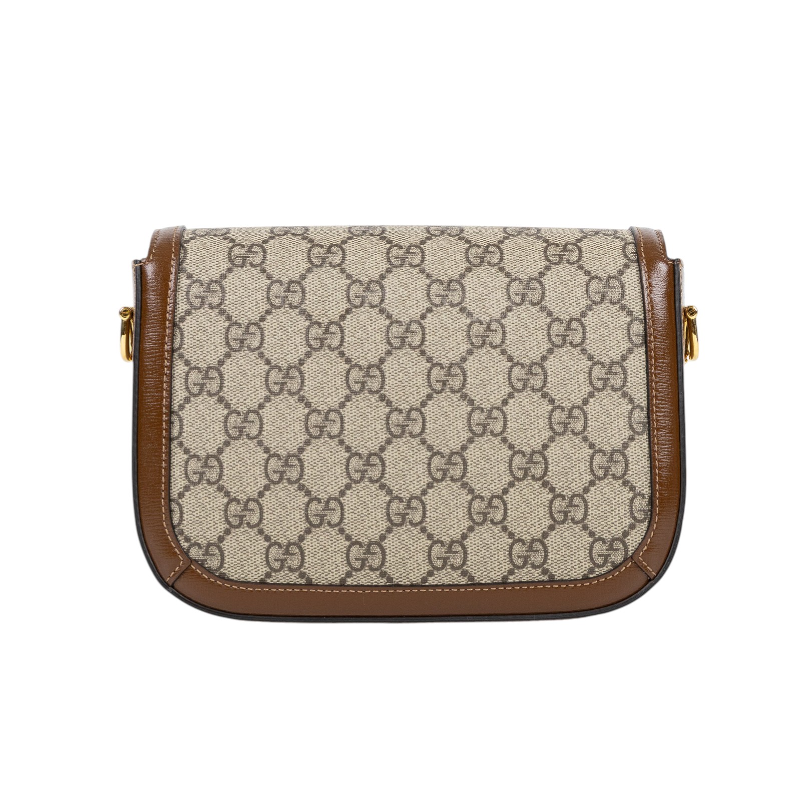 古馳 GUCCI Horsebit 1955 迷你 馬鞍包 658574 520981 棕雙G1955 Horsebit 肩背包 防塵袋