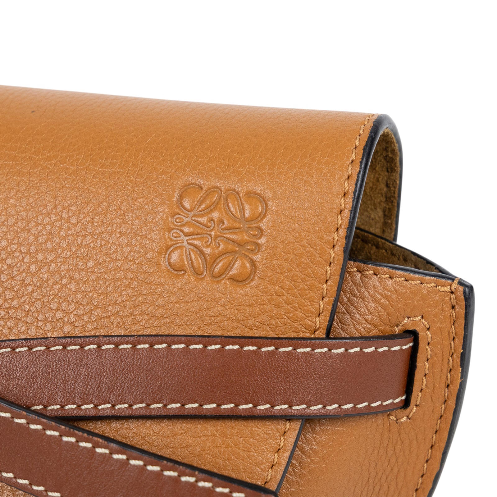 羅意威 LOEWE Mini Gate Dual bag 迷你 小牛皮 肩背包 A650N46X02 咖GATE MINI 無附屬品