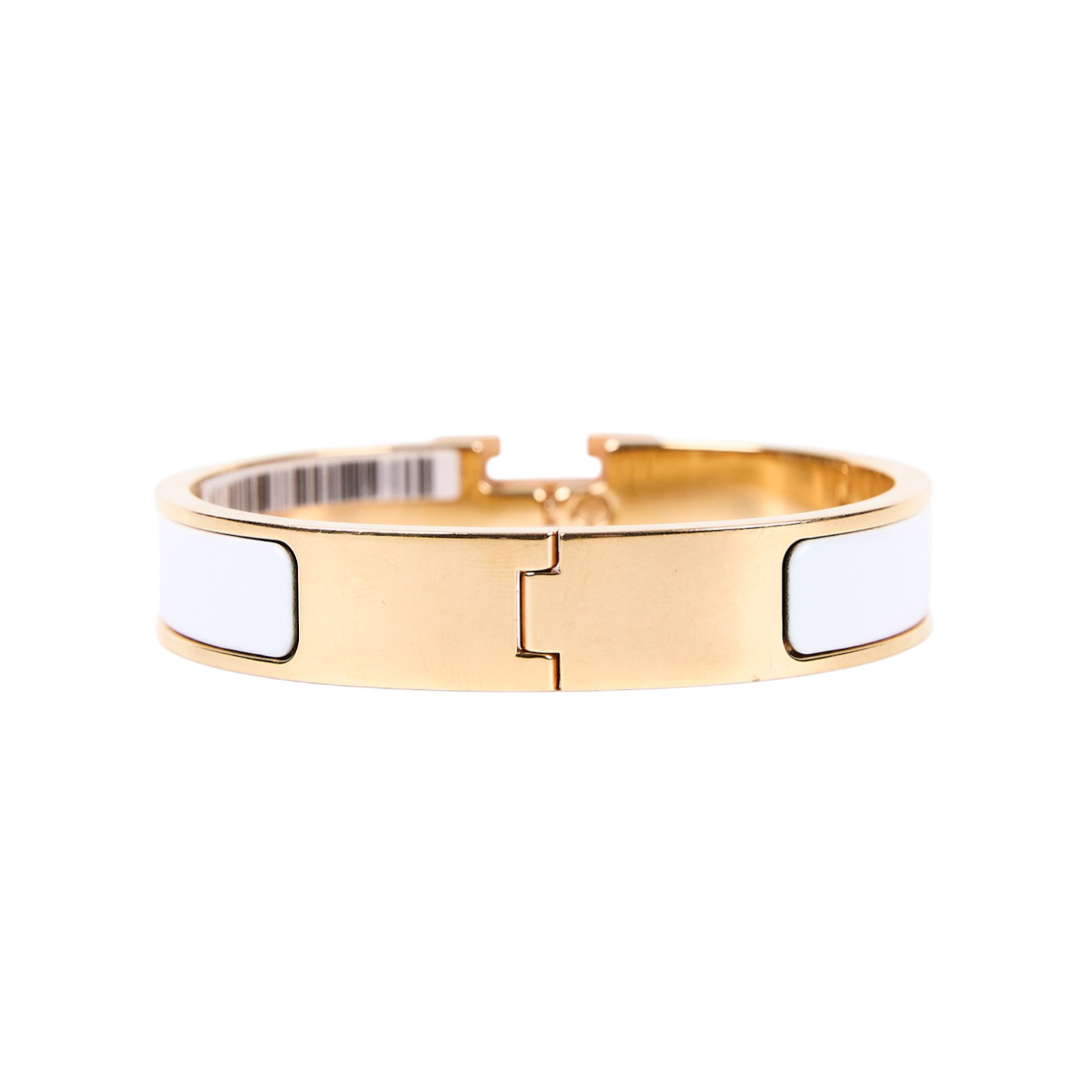 愛馬仕 Hermès Clic H GM 手環 白色 H700001Fv31GM SP 02 23 白/金CLIC H手環 無附屬品