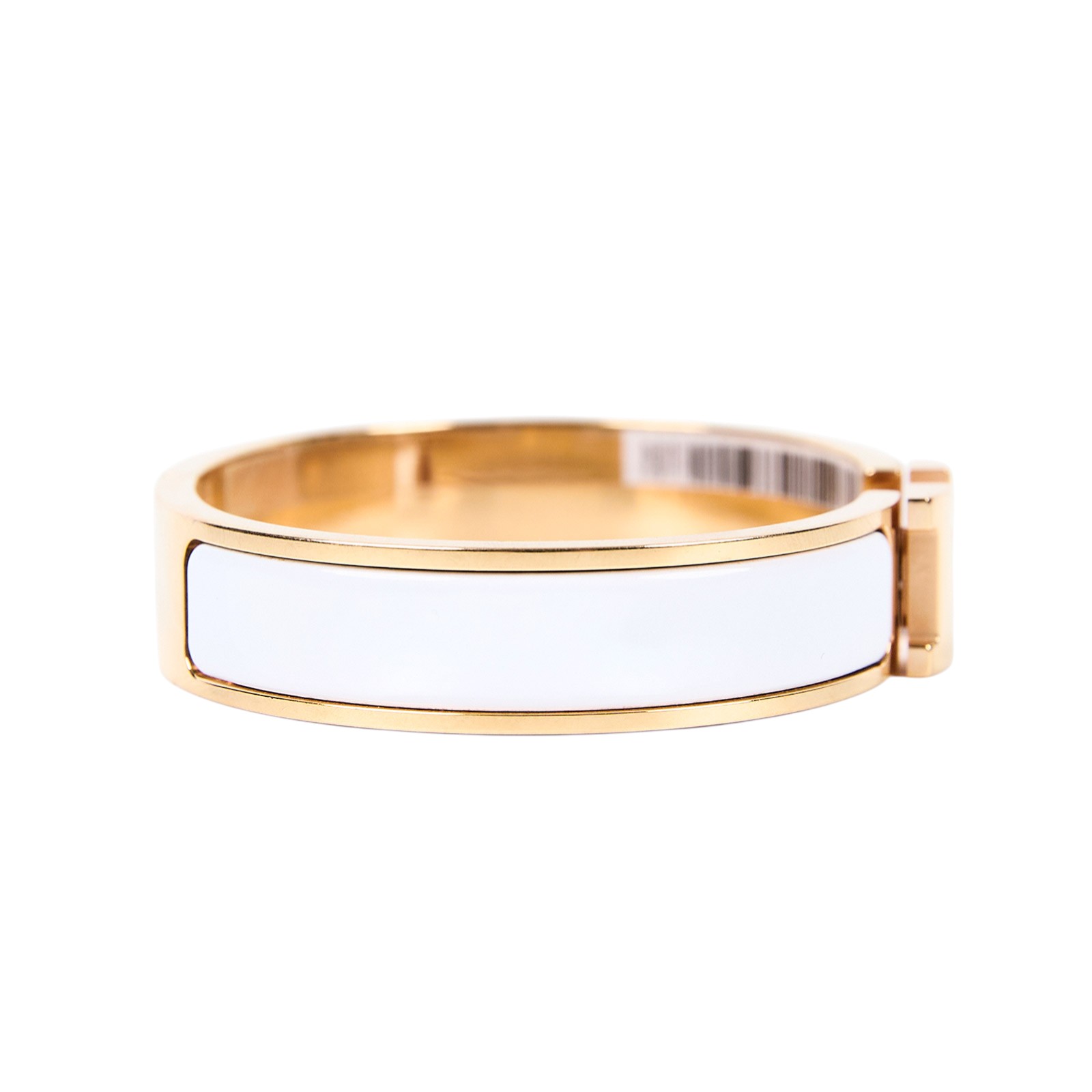 愛馬仕 Hermès Clic H GM 手環 白色 H700001Fv31GM SP 02 23 白/金CLIC H手環 無附屬品