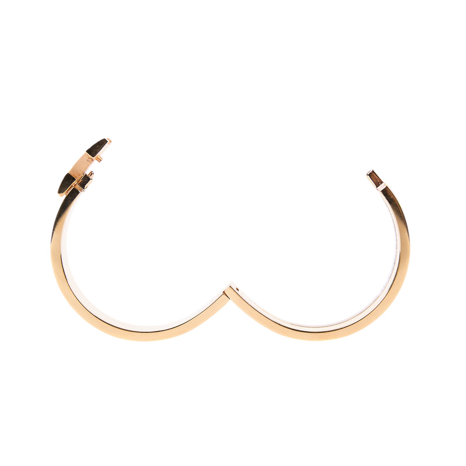愛馬仕 Hermès Clic H GM 手環 白色 H700001Fv31GM SP 02 23 白/金CLIC H手環 無附屬品
