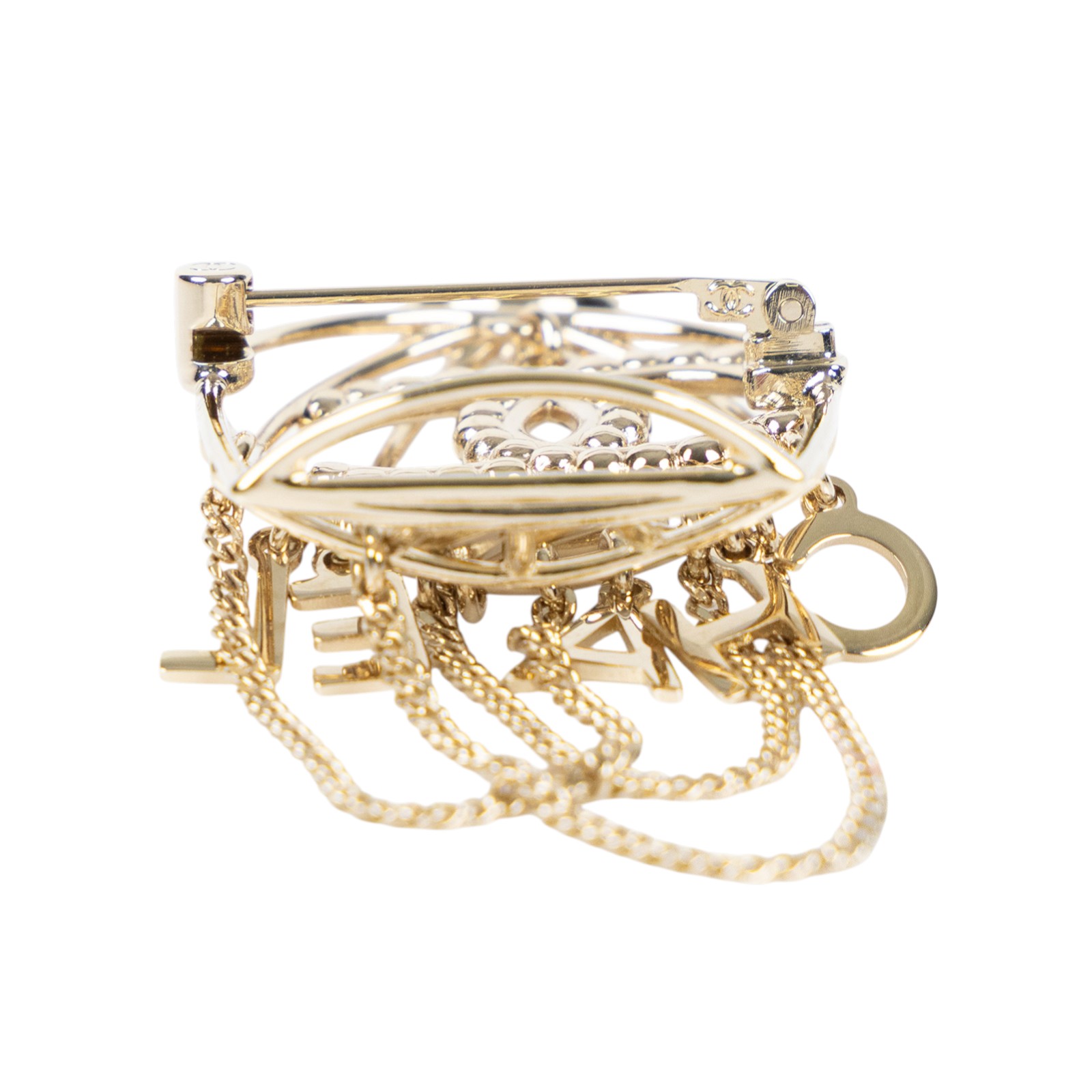 香奈兒 CHANEL 胸針 飾品 B22V 鳥籠胸針 原廠盒子