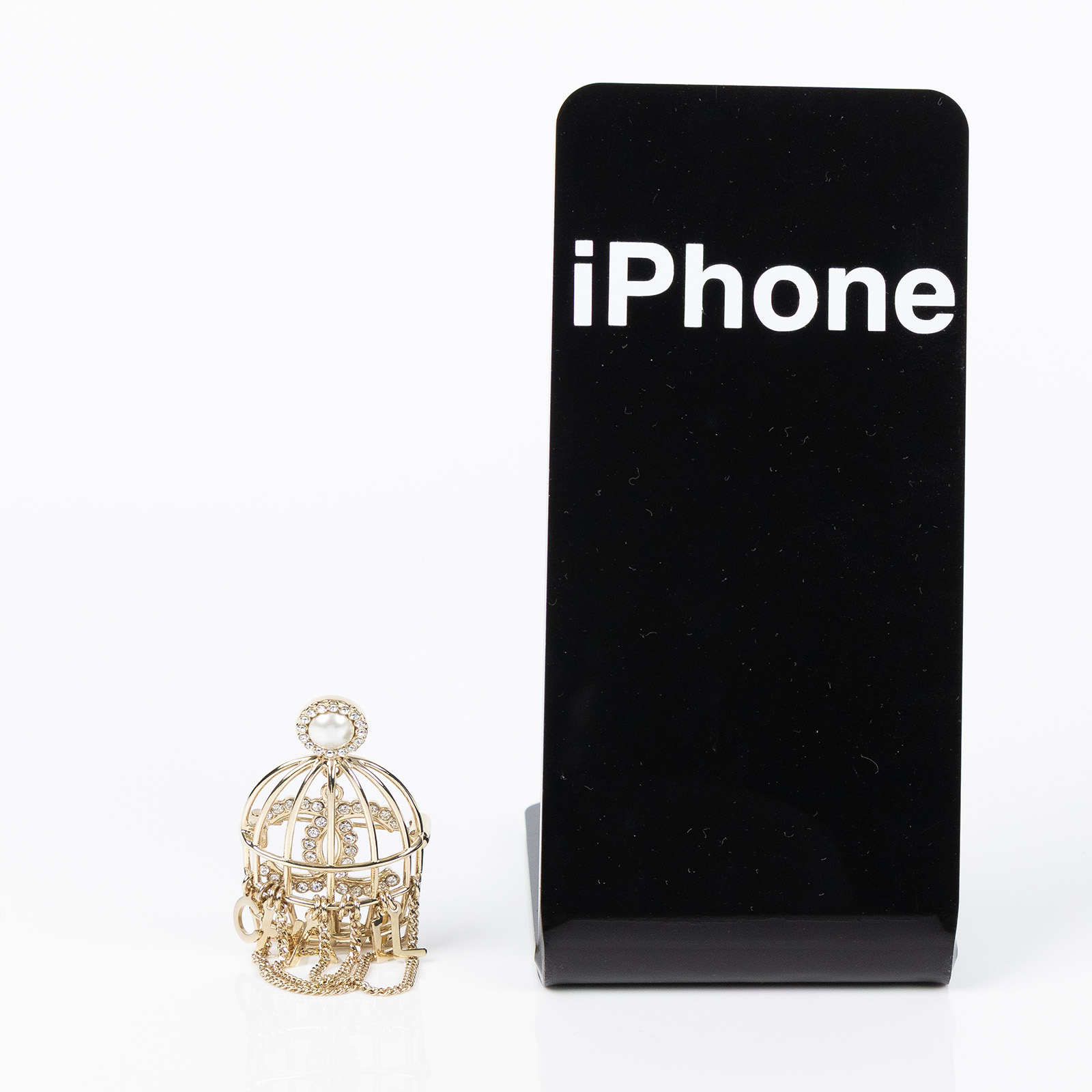 香奈兒 CHANEL 胸針 飾品 B22V 鳥籠胸針 原廠盒子