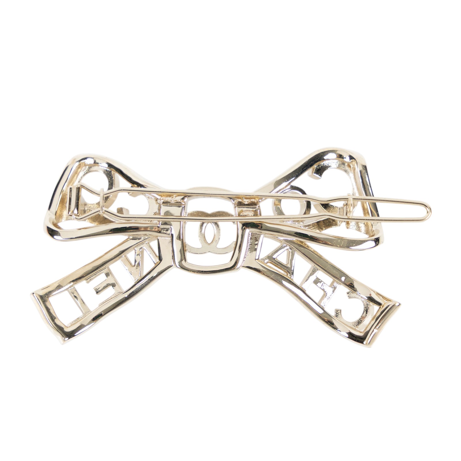 香奈兒 CHANEL 蝴蝶結髮夾  蝴蝶結COCO水鑽髮夾 無附屬品