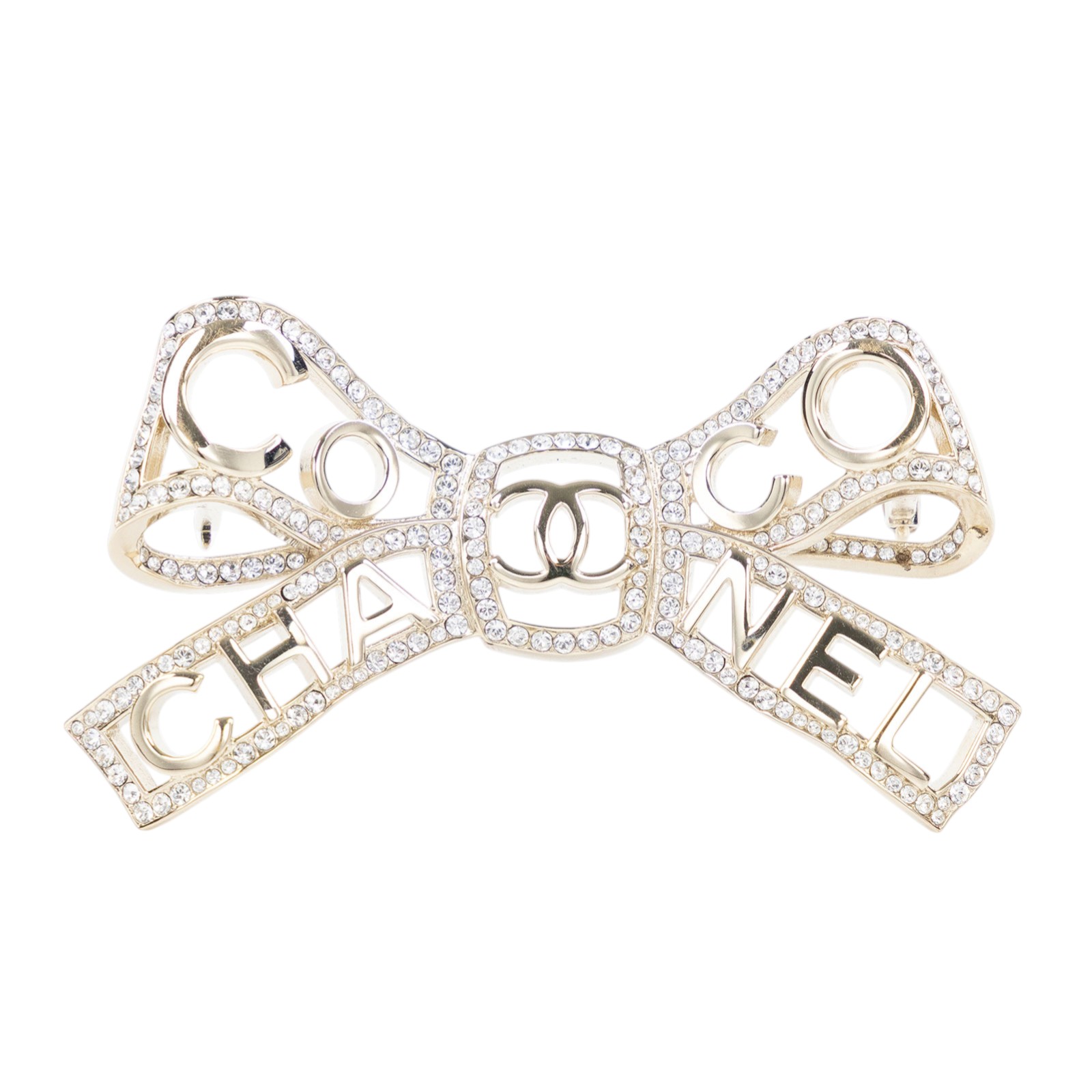 香奈兒 CHANEL 蝴蝶結髮夾  蝴蝶結COCO水鑽髮夾 無附屬品