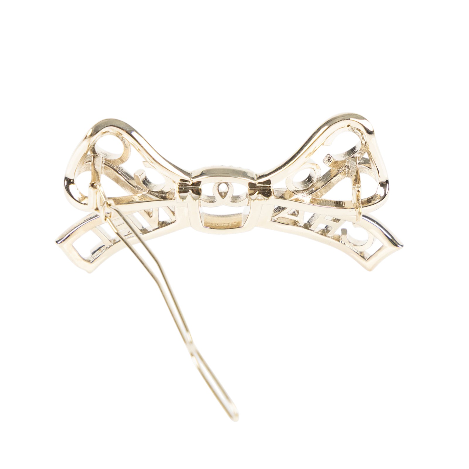 香奈兒 CHANEL 蝴蝶結髮夾  蝴蝶結COCO水鑽髮夾 無附屬品