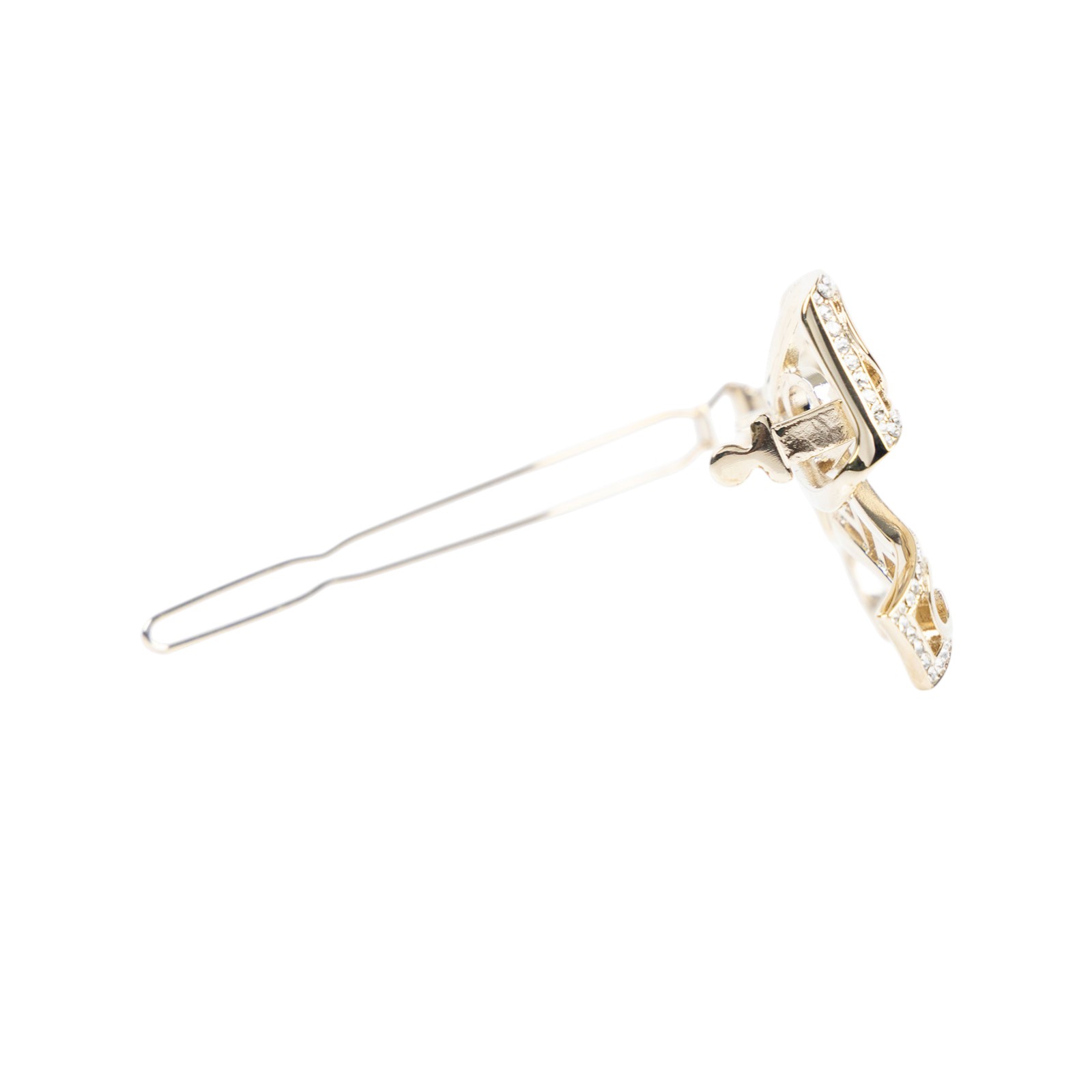 香奈兒 CHANEL 蝴蝶結髮夾  蝴蝶結COCO水鑽髮夾 無附屬品