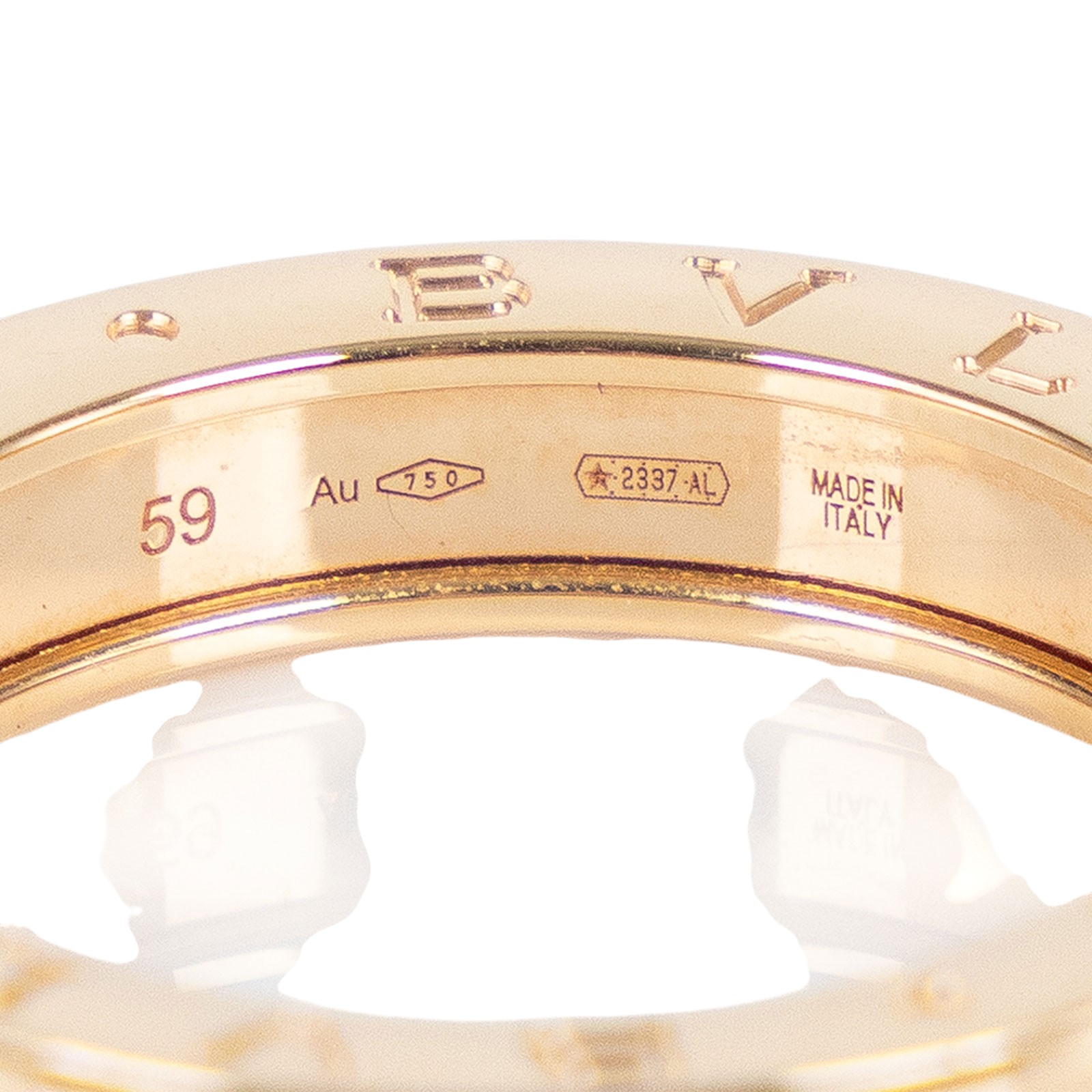 寶格麗 BVLGARI B.zero1 Ring 戒指 336000 RG B.ZERO1單圈戒指 #59 原廠盒子