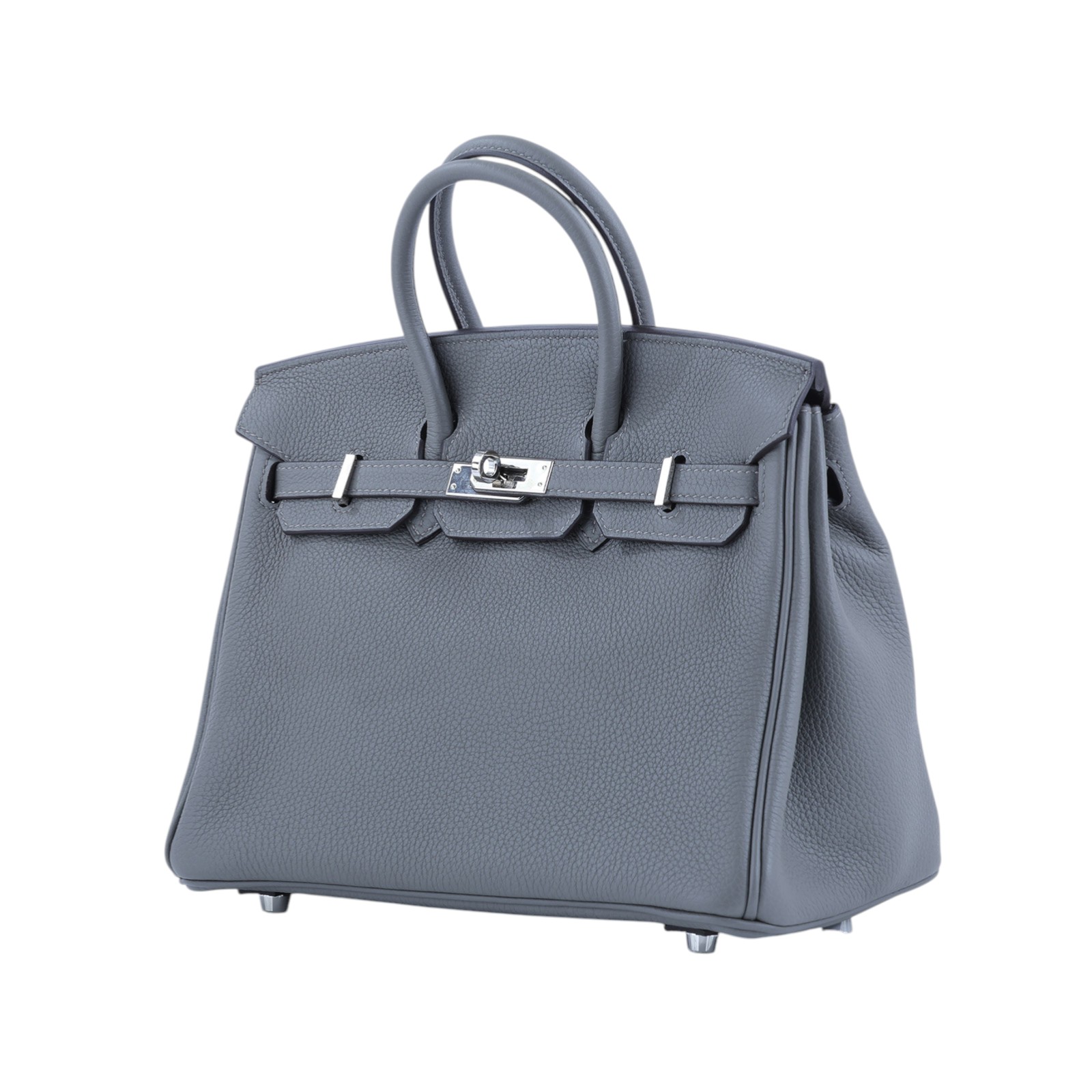 愛馬仕 Hermès Birkin Bag 柏金包 25 積雨雲灰 H041344CK0L H041344CK U刻  防塵袋/原廠盒子/雨衣/鎖組/購買證明