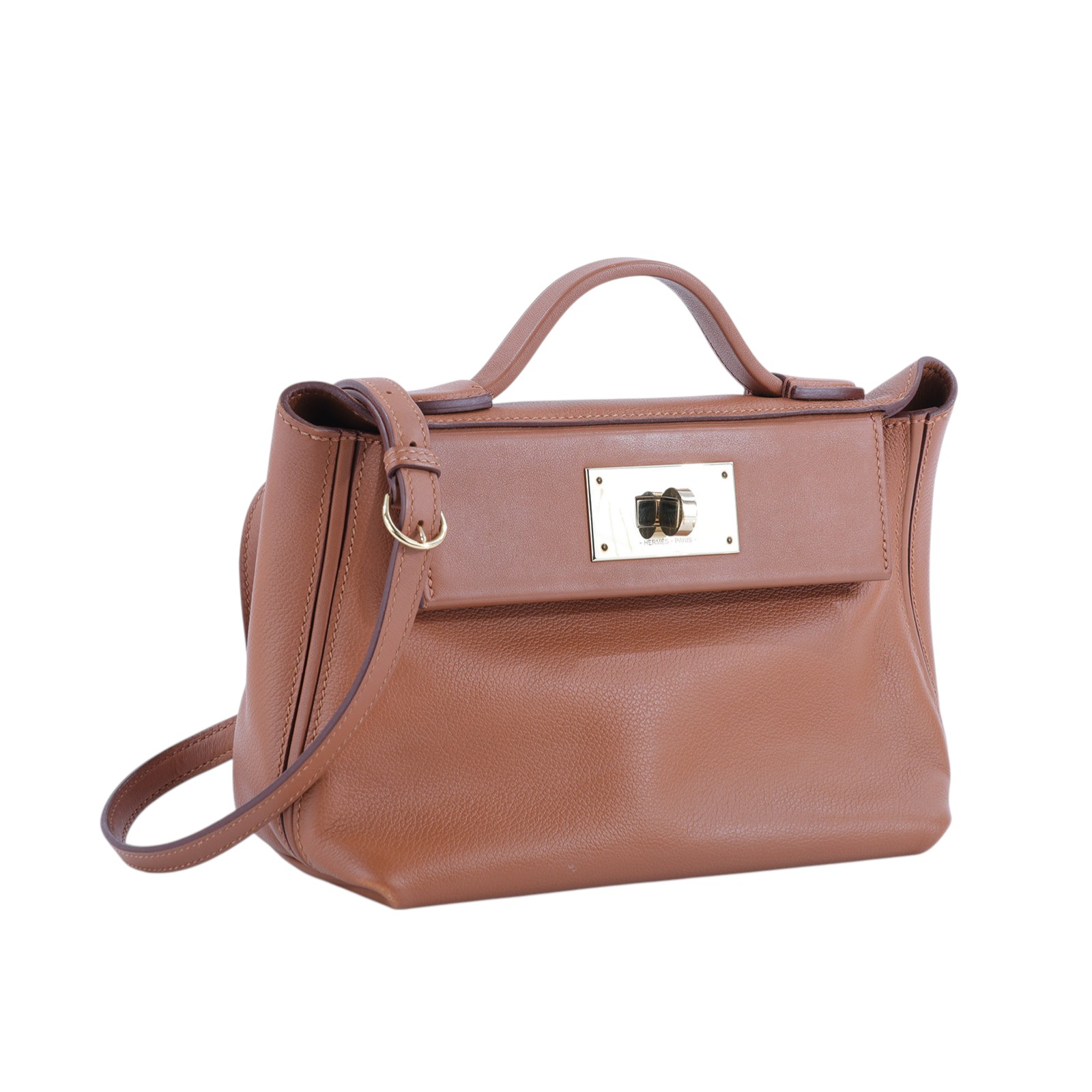 愛馬仕 Hermès 24/24 21 Mini 手提包 H082153 H082153CP U刻 24/24 MINI 金棕 防塵袋/原廠盒子/購買證明