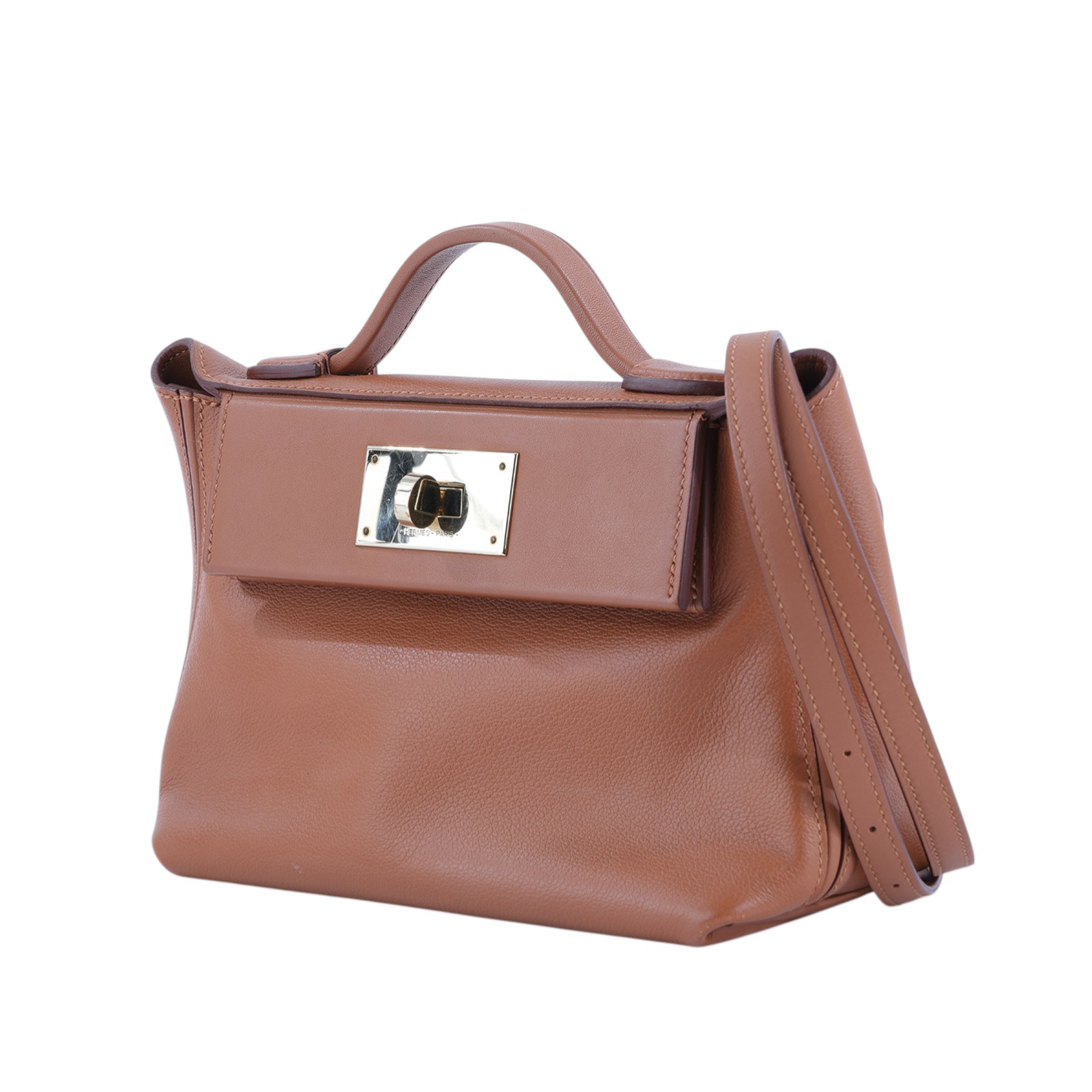 愛馬仕 Hermès 24/24 21 Mini 手提包 H082153 H082153CP U刻 24/24 MINI 金棕 防塵袋/原廠盒子/購買證明