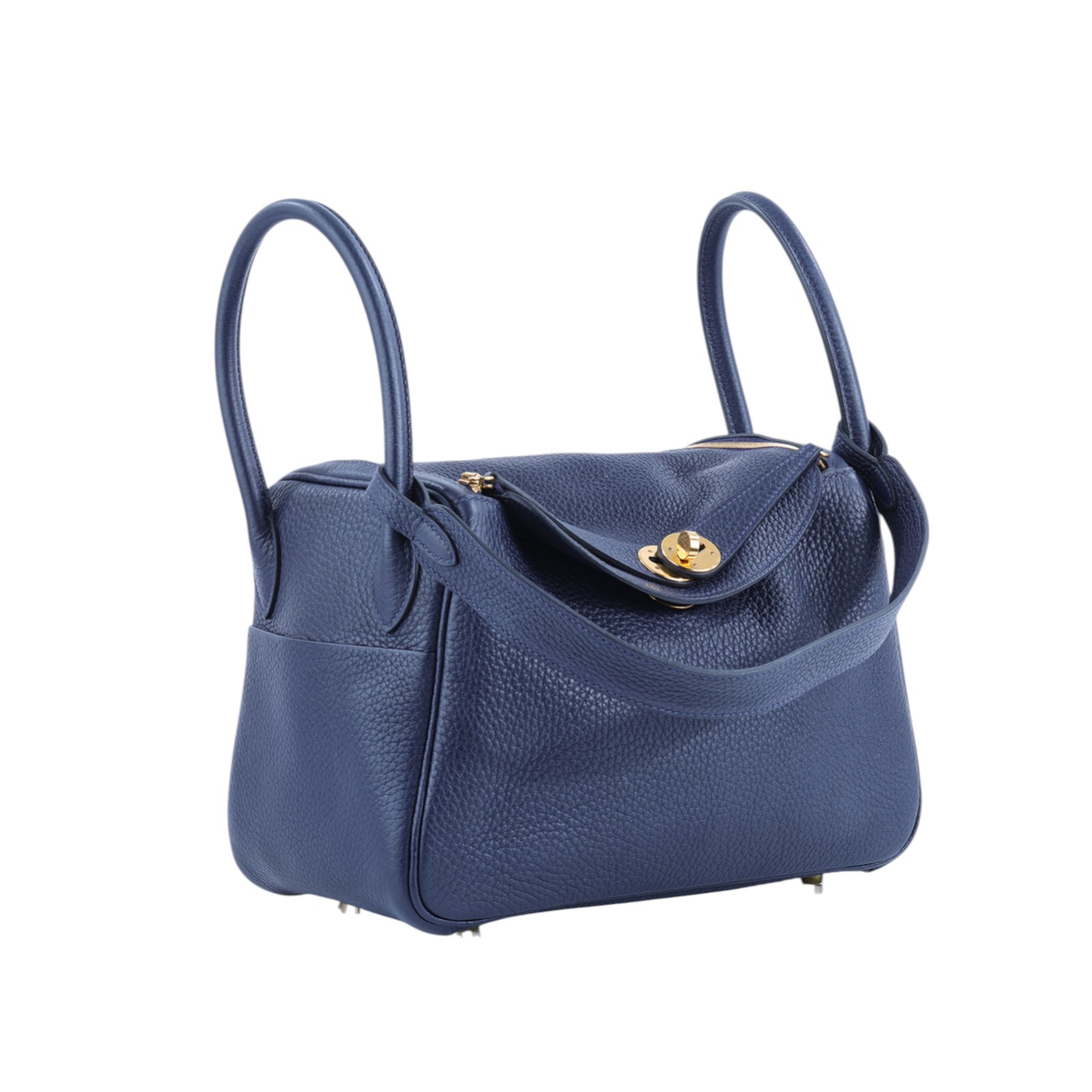 愛馬仕 Hermès Lindy 琳迪包 26 LD26 U刻 LINDY26午夜藍 防塵袋/原廠盒子/購買證明
