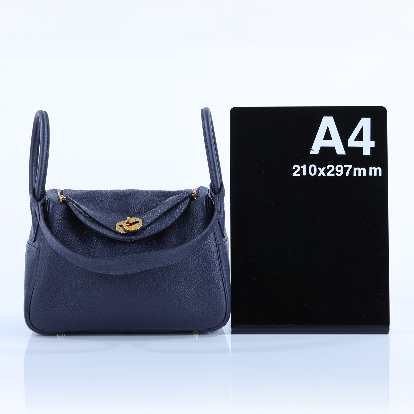 愛馬仕 Hermès Lindy 琳迪包 26 LD26 U刻 LINDY26午夜藍 防塵袋/原廠盒子/購買證明