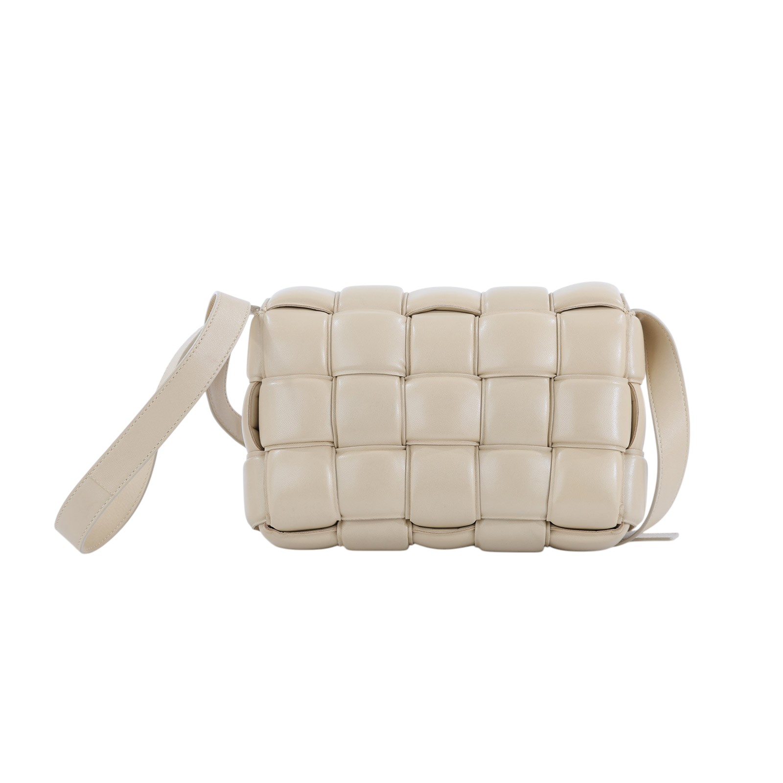 寶緹嘉 BOTTEGA VENETA Padded Cassette 枕頭編織包 591970VCQR1 奶茶PADDED CASSETTE 防塵袋