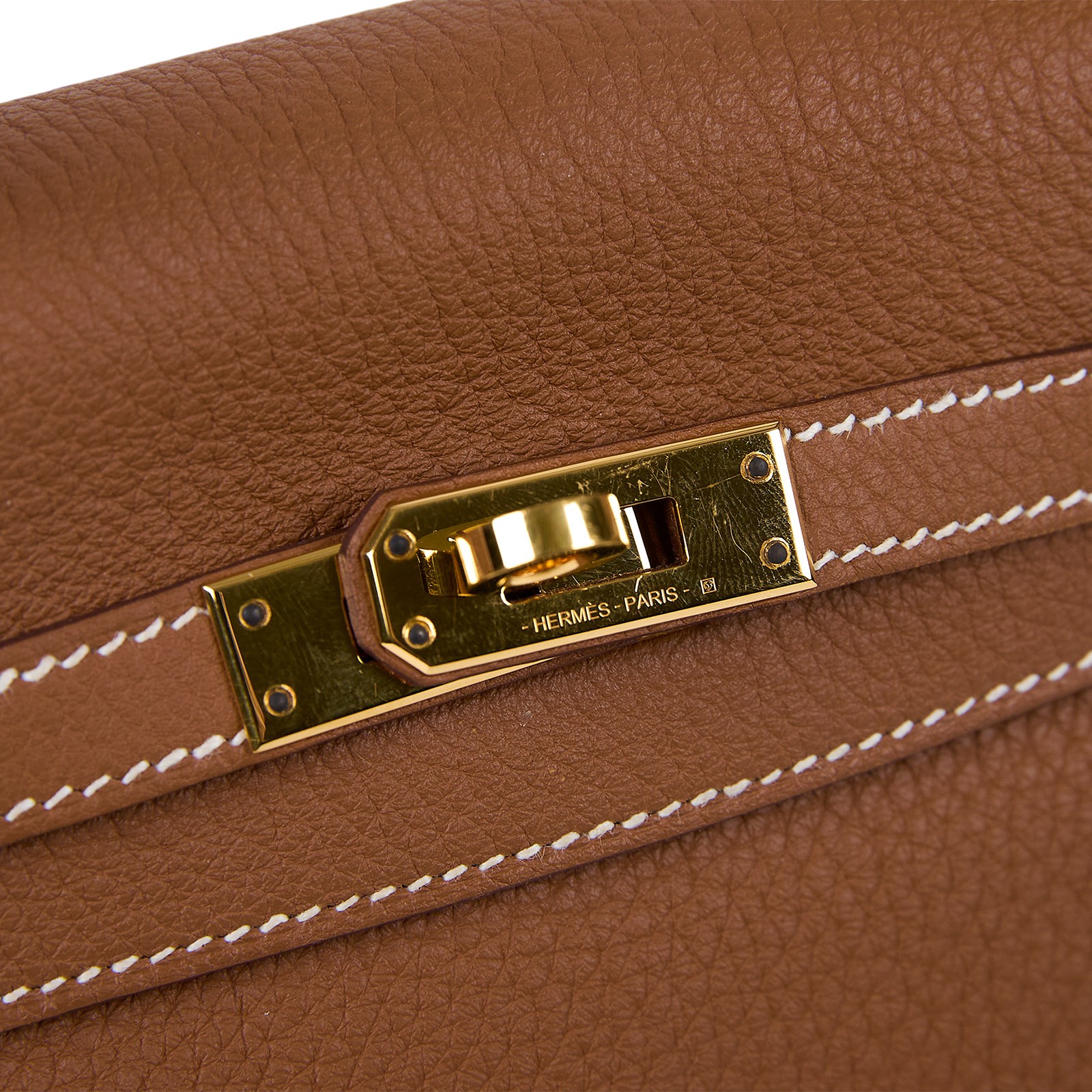 愛馬仕 Hermès Kelly Bag 凱莉包 25 金棕 金色五金 H044624CC37 H044624CC U刻  防塵袋/原廠盒子/鎖組/雨衣/購買證明