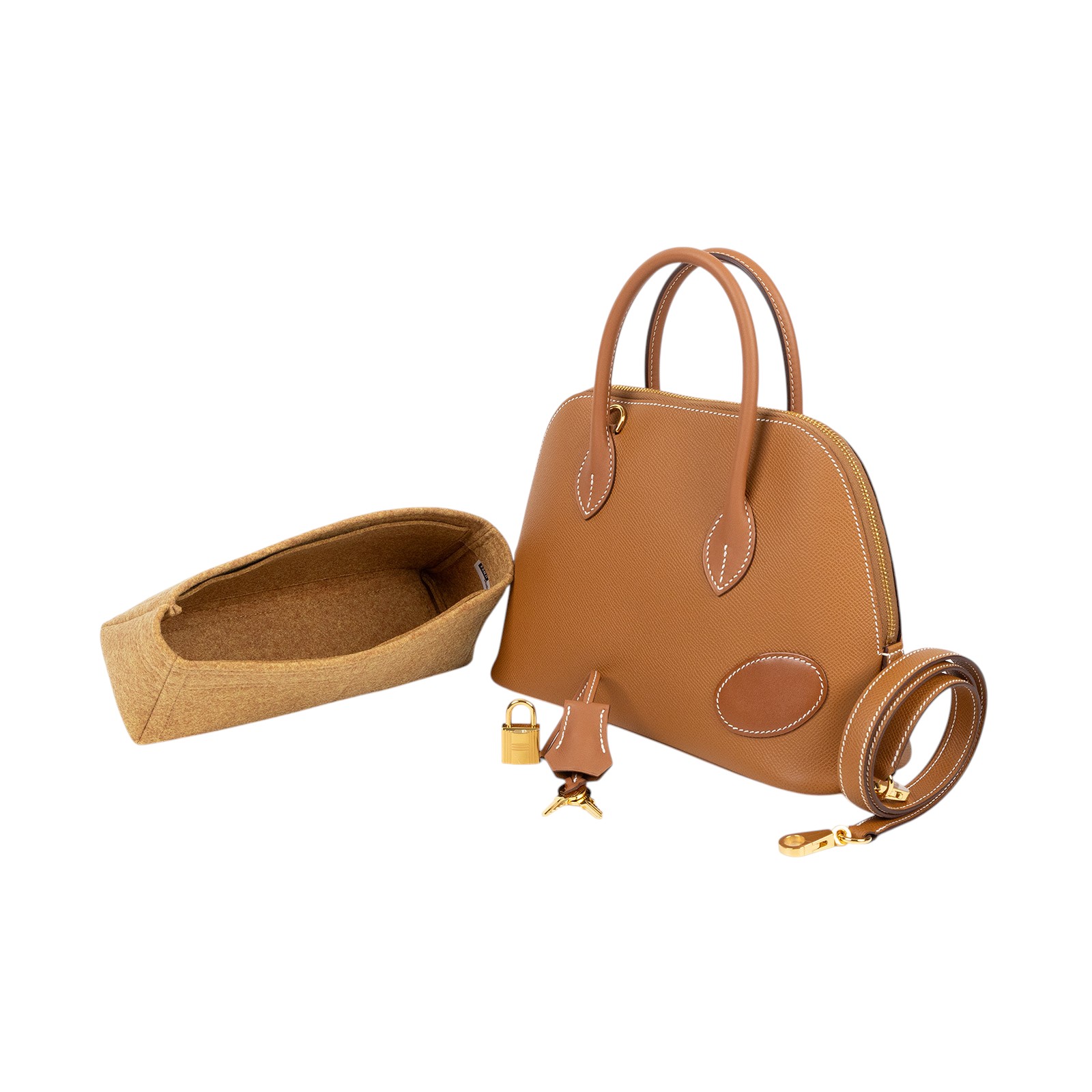 愛馬仕 Hermès Bolide Bag 柏莉包 25 BL25 U刻 金棕BOLIDE25 1923 原廠盒子/防塵袋