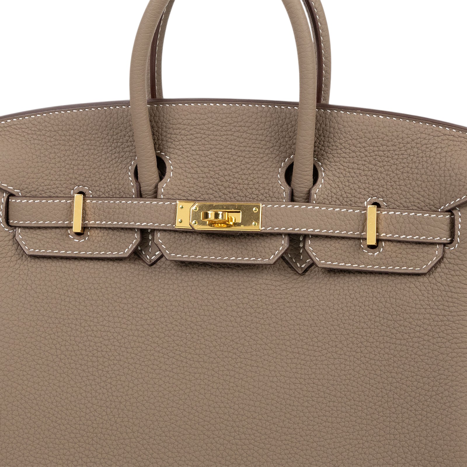 愛馬仕 Hermès Birkin Bag 柏金包 25 H041344 D刻 大象灰BIRKIN25 防塵袋/原廠盒子/鎖組/雨衣