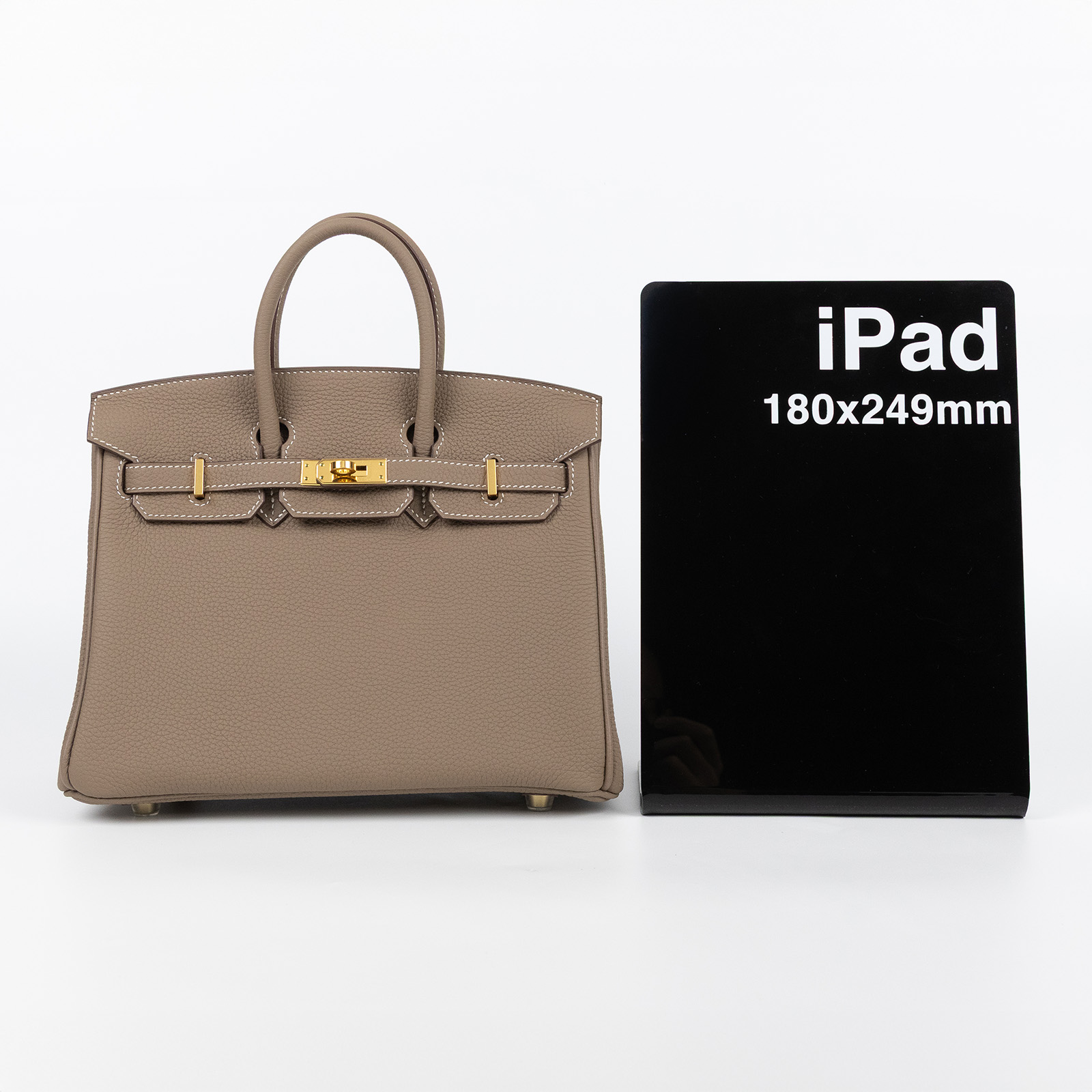 愛馬仕 Hermès Birkin Bag 柏金包 25 H041344 D刻 大象灰BIRKIN25 防塵袋/原廠盒子/鎖組/雨衣