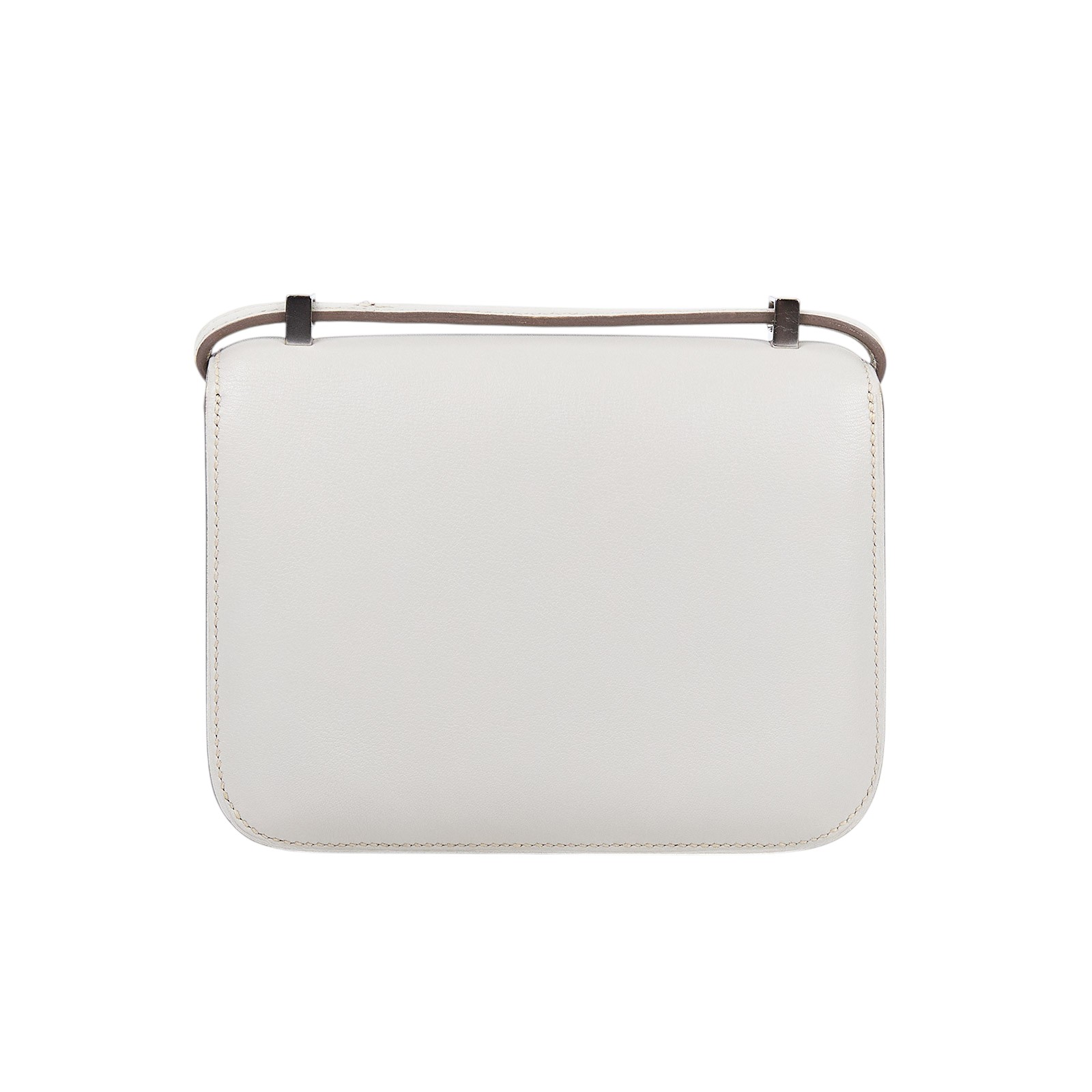 愛馬仕 Hermès Constance Bag 康康包 14 CN14 口O 白MICRO CONSTANCE 14 SWIFT 原廠盒子/防塵袋