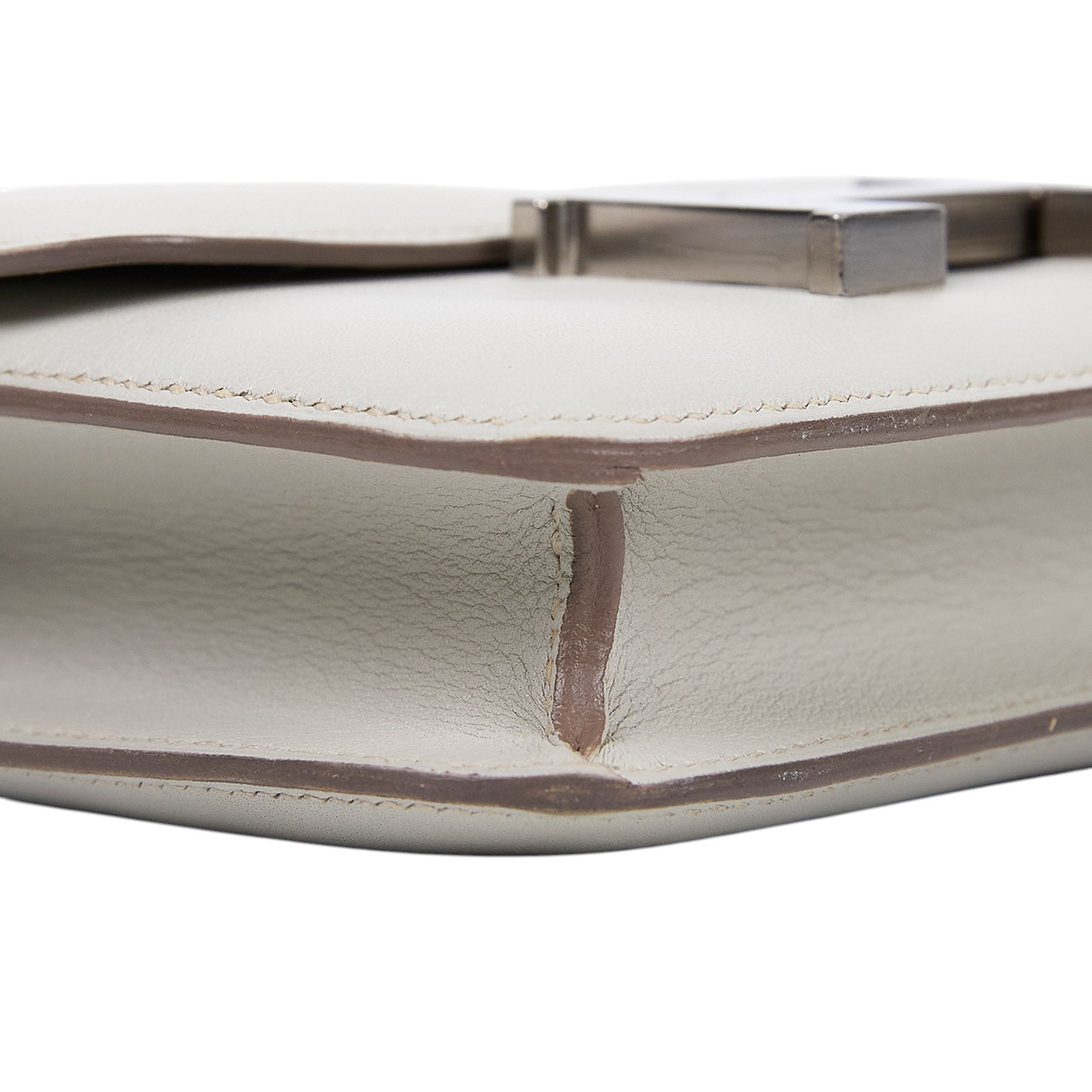 愛馬仕 Hermès Constance Bag 康康包 14 CN14 口O 白MICRO CONSTANCE 14 SWIFT 原廠盒子/防塵袋