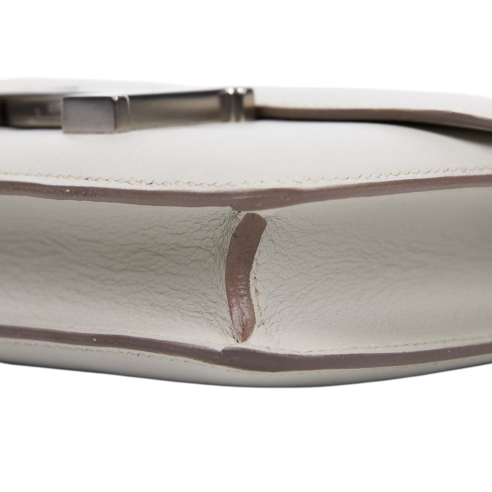 愛馬仕 Hermès Constance Bag 康康包 14 CN14 口O 白MICRO CONSTANCE 14 SWIFT 原廠盒子/防塵袋