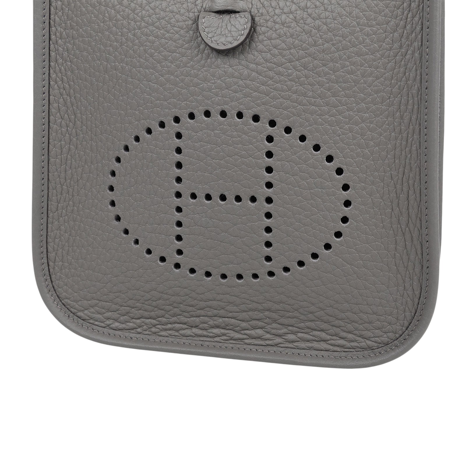 愛馬仕 Hermès Evelyne Bag Mini 伊芙琳包 Evelyne 16 EV16 B刻 積雨雲灰MINI EVELYNE 原廠盒子/防塵袋