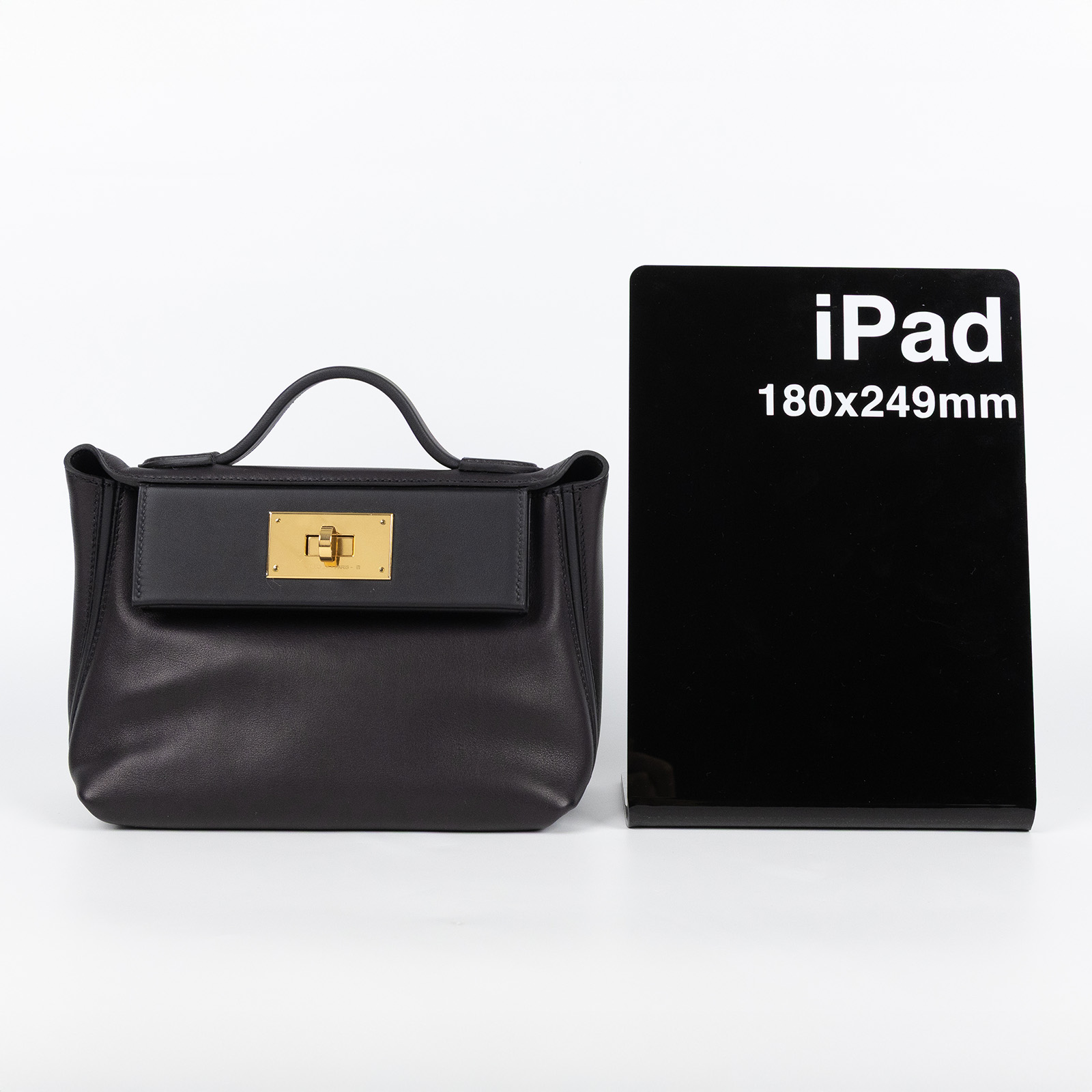 愛馬仕 Hermès 24/24 21 Mini 手提包 H082153 U刻 黑24/24 MINI 防塵袋/原廠盒子